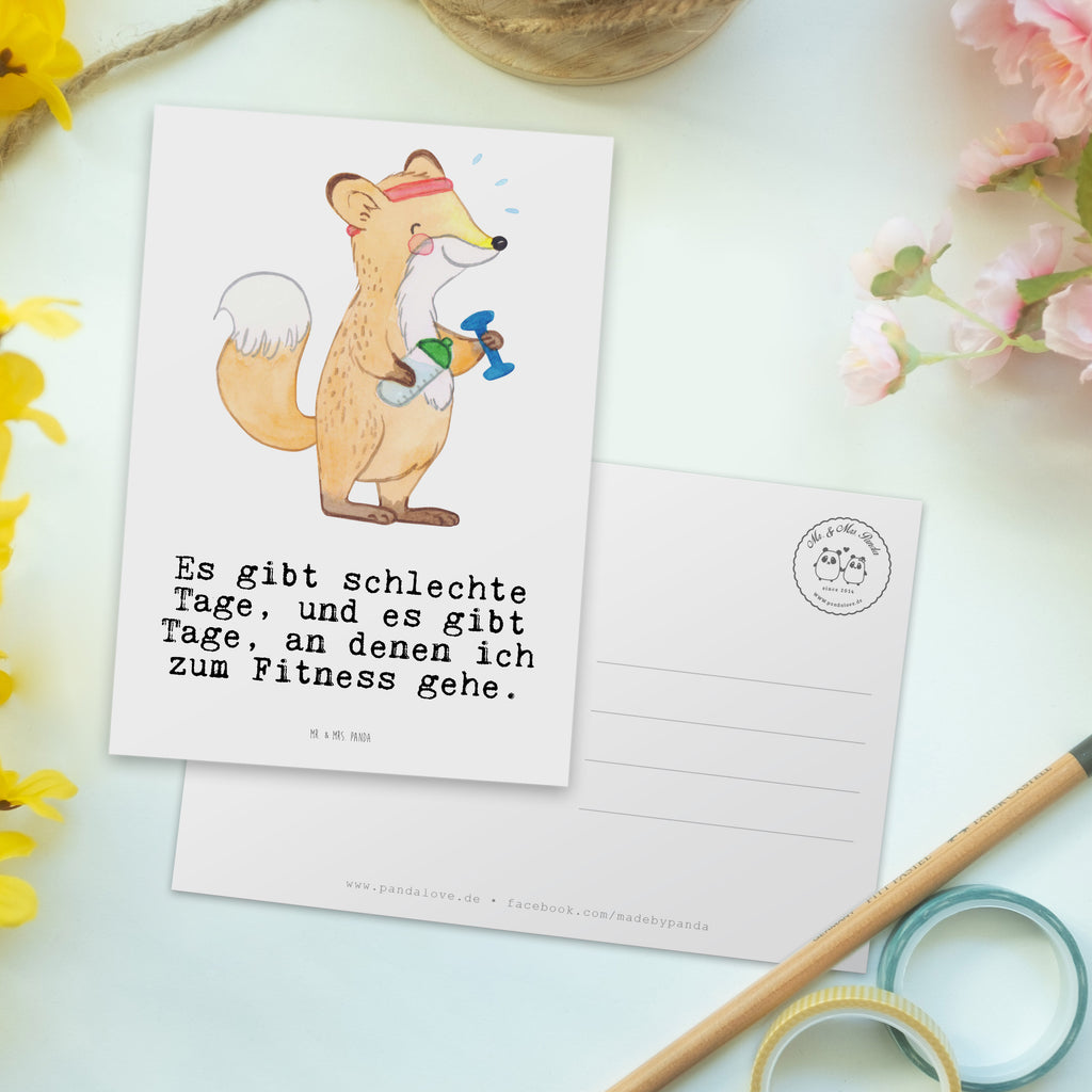 Postkarte Fuchs Fitness Tage Geschenkkarte, Grußkarte, Karte, Einladung, Ansichtskarte, Geburtstagskarte, Einladungskarte, Dankeskarte, Geschenk, Sport, Sportart, Hobby, Schenken, Danke, Dankeschön, Auszeichnung, Gewinn, Sportler, Fitness, Sport treiben, Fitnessstudio, Sportclub, Kraftsport