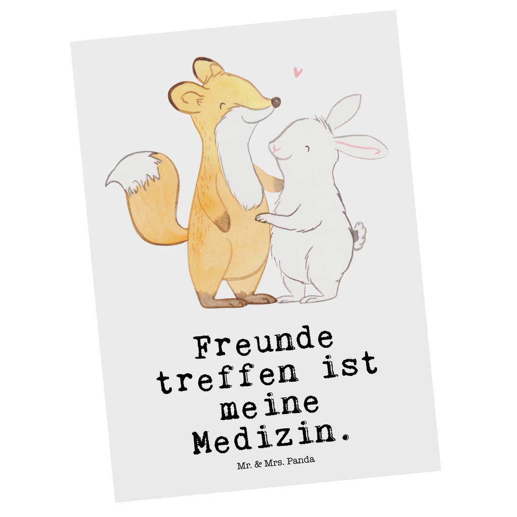Postkarte Fuchs Hase Freunde treffen Medizin Geschenkkarte, Grußkarte, Karte, Einladung, Ansichtskarte, Geburtstagskarte, Einladungskarte, Dankeskarte, Geschenk, Sport, Sportart, Hobby, Schenken, Danke, Dankeschön, Auszeichnung, Gewinn, Sportler, Freunde treffen
