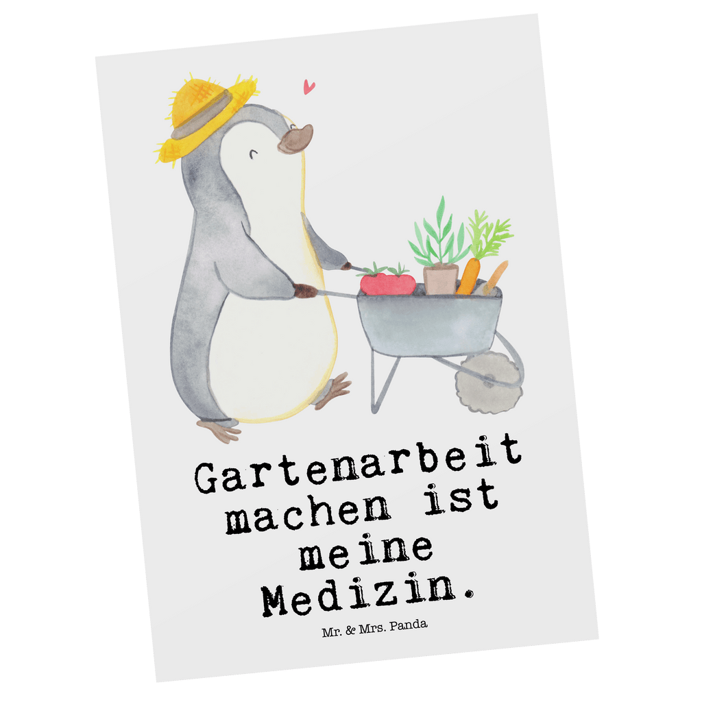 Postkarte Pinguin Gartenarbeit Medizin Geschenkkarte, Grußkarte, Karte, Einladung, Ansichtskarte, Geburtstagskarte, Einladungskarte, Dankeskarte, Geschenk, Sport, Sportart, Hobby, Schenken, Danke, Dankeschön, Auszeichnung, Gewinn, Sportler, Gartenarbeit, Urban gardening, Gärtnern, Gartenpflege