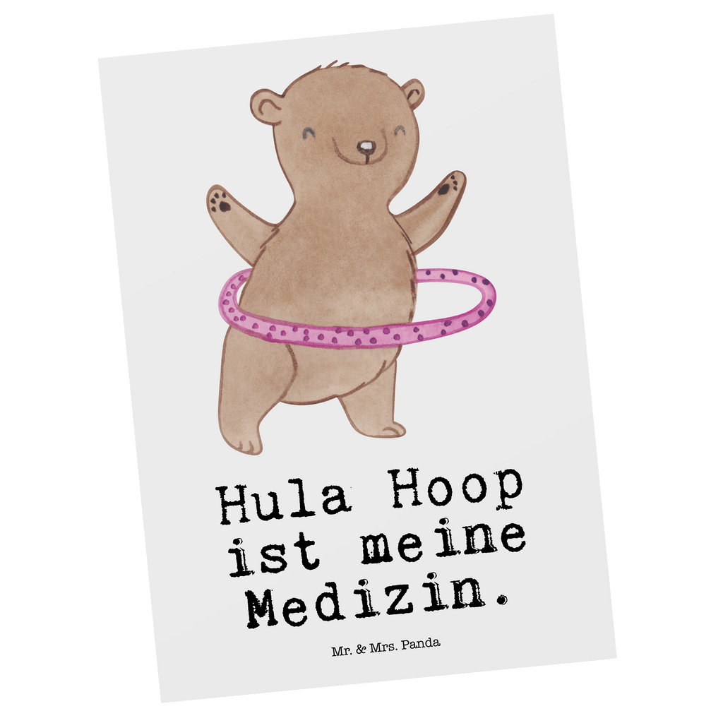 Postkarte Bär Hula Hoop Medizin Geschenkkarte, Grußkarte, Karte, Einladung, Ansichtskarte, Geburtstagskarte, Einladungskarte, Dankeskarte, Geschenk, Sport, Sportart, Hobby, Schenken, Danke, Dankeschön, Auszeichnung, Gewinn, Sportler, Hula Hoop, Fitness, Training