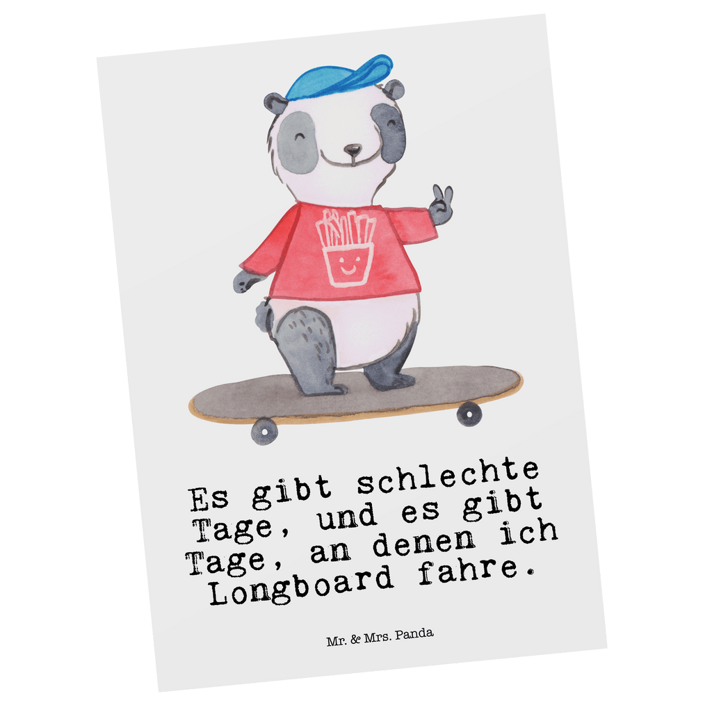 Postkarte Panda Longboard fahren Tage Geschenkkarte, Grußkarte, Karte, Einladung, Ansichtskarte, Geburtstagskarte, Einladungskarte, Dankeskarte, Geschenk, Sport, Sportart, Hobby, Schenken, Danke, Dankeschön, Auszeichnung, Gewinn, Sportler, Longboard fahren, Skaten