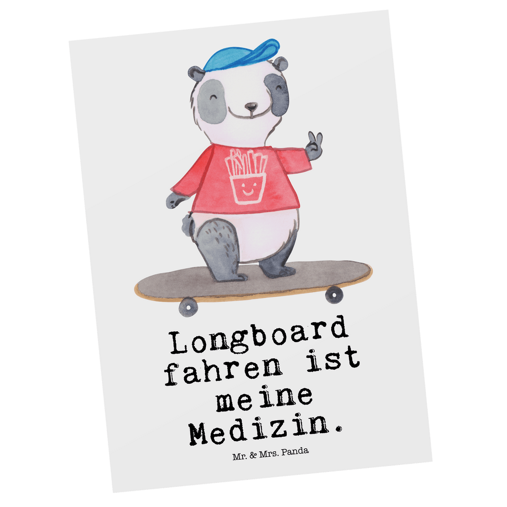 Postkarte Panda Longboard fahren Medizin Geschenkkarte, Grußkarte, Karte, Einladung, Ansichtskarte, Geburtstagskarte, Einladungskarte, Dankeskarte, Geschenk, Sport, Sportart, Hobby, Schenken, Danke, Dankeschön, Auszeichnung, Gewinn, Sportler, Longboard fahren, Skaten, Rollbrettfahren, Longboardfahren, Roller Skaten, Skateboard fahren, Stunts