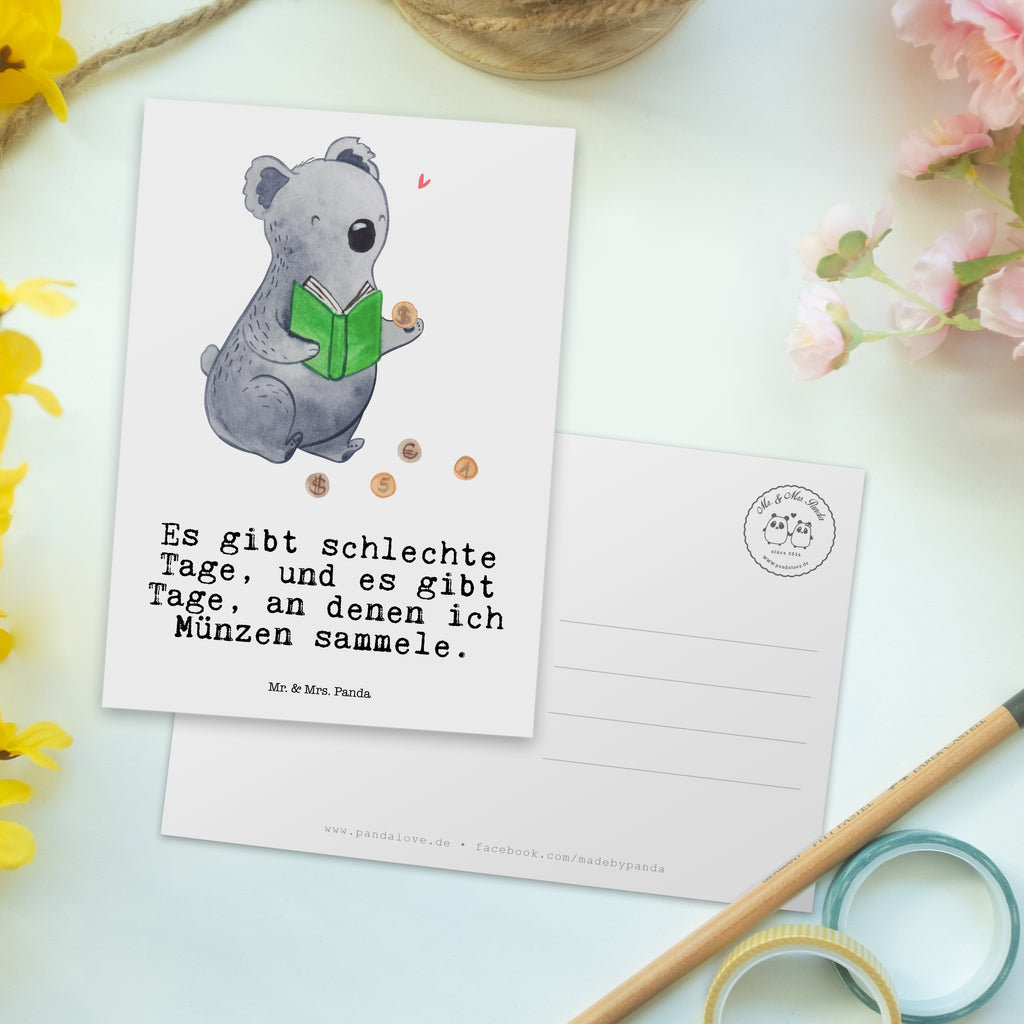 Postkarte Koala Münzen sammeln Tage Geschenkkarte, Grußkarte, Karte, Einladung, Ansichtskarte, Geburtstagskarte, Einladungskarte, Dankeskarte, Geschenk, Sport, Sportart, Hobby, Schenken, Danke, Dankeschön, Auszeichnung, Gewinn, Sportler, Münzen sammeln, Numismatik, Münzen aus aller Welt