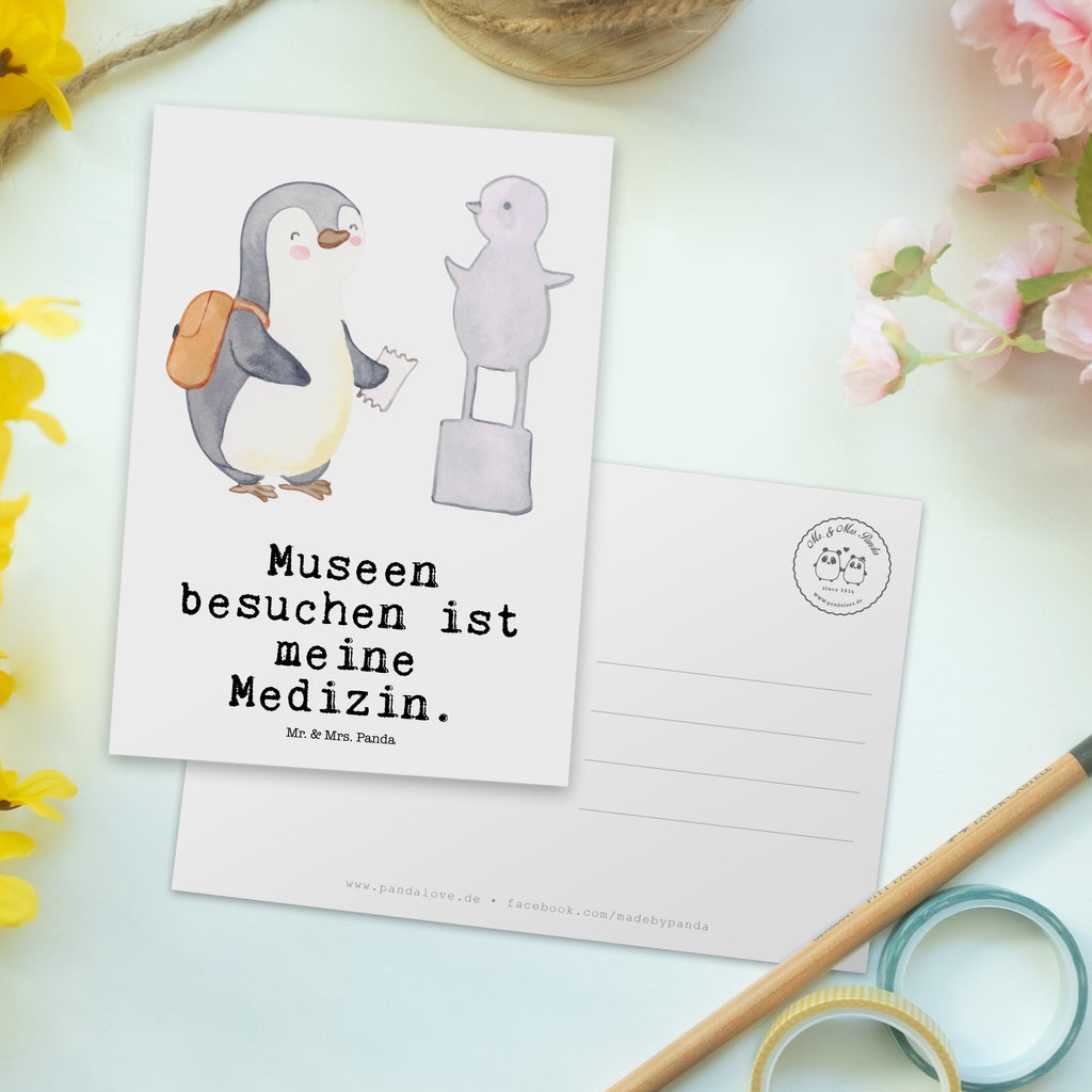 Postkarte Pinguin Museum besuchen Medizin Geschenkkarte, Grußkarte, Karte, Einladung, Ansichtskarte, Geburtstagskarte, Einladungskarte, Dankeskarte, Geschenk, Sport, Sportart, Hobby, Schenken, Danke, Dankeschön, Auszeichnung, Gewinn, Sportler, Museum besuchen, Museen