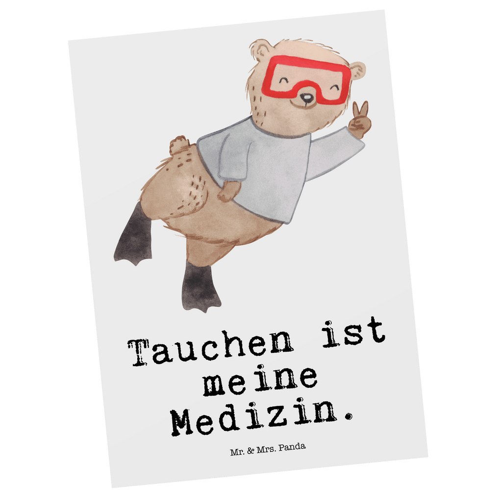 Postkarte Bär Tauchen Medizin Geschenkkarte, Grußkarte, Karte, Einladung, Ansichtskarte, Geburtstagskarte, Einladungskarte, Dankeskarte, Geschenk, Sport, Sportart, Hobby, Schenken, Danke, Dankeschön, Auszeichnung, Gewinn, Sportler, Tauchen, schnorcheln, Tauchgang, Tauchschule, Diving, Dive, Unterwasserabenteuer, Tauchsport, Tiefseetauchen, Tauchausflug, Tauchsafari