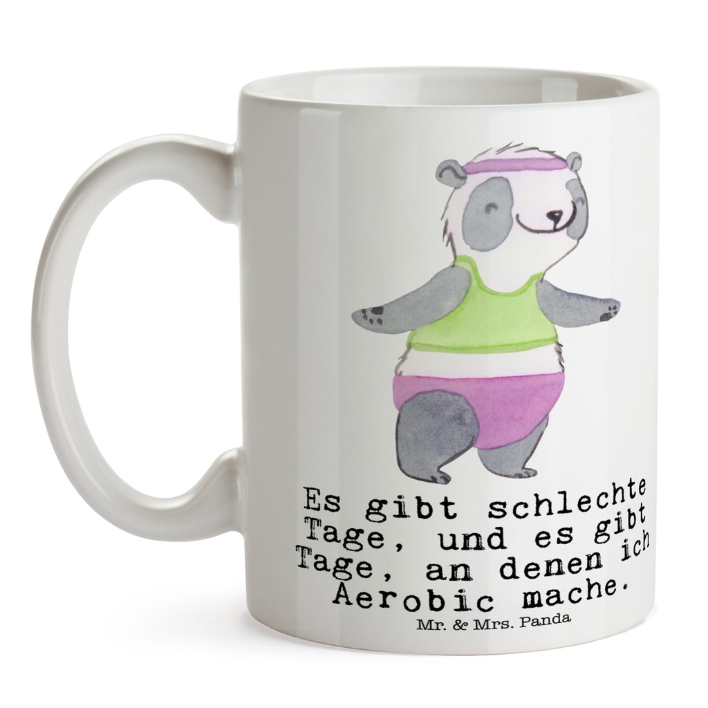 Tasse Panda Aerobic Tage Aerobic, Aerobic Fitness, Fitnessstudio Becher, Kaffeetasse, Kaffeebecher, Tee, Frühstück, Büro  Geschenk, Sport, Sportart, Hobby, Schenken, Danke, Dankeschön, Auszeichnung, Gewinn, Sportler