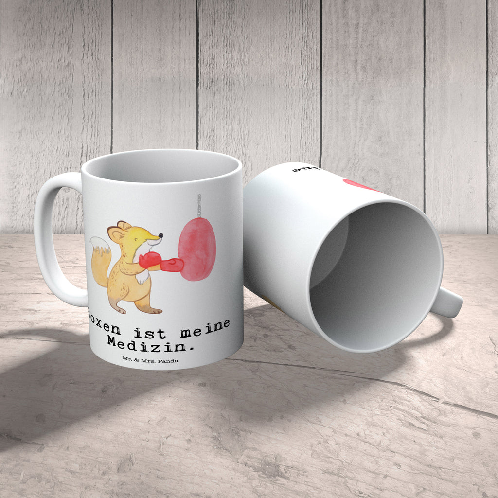 Tasse Fuchs Boxen Medizin Boxen, Boxkampf, Boxtraining, Becher, Kaffeetasse, Kaffeebecher, Tee, Frühstück, Büro  Geschenk, Sport, Sportart, Hobby, Schenken, Danke, Dankeschön, Auszeichnung, Gewinn, Sportler