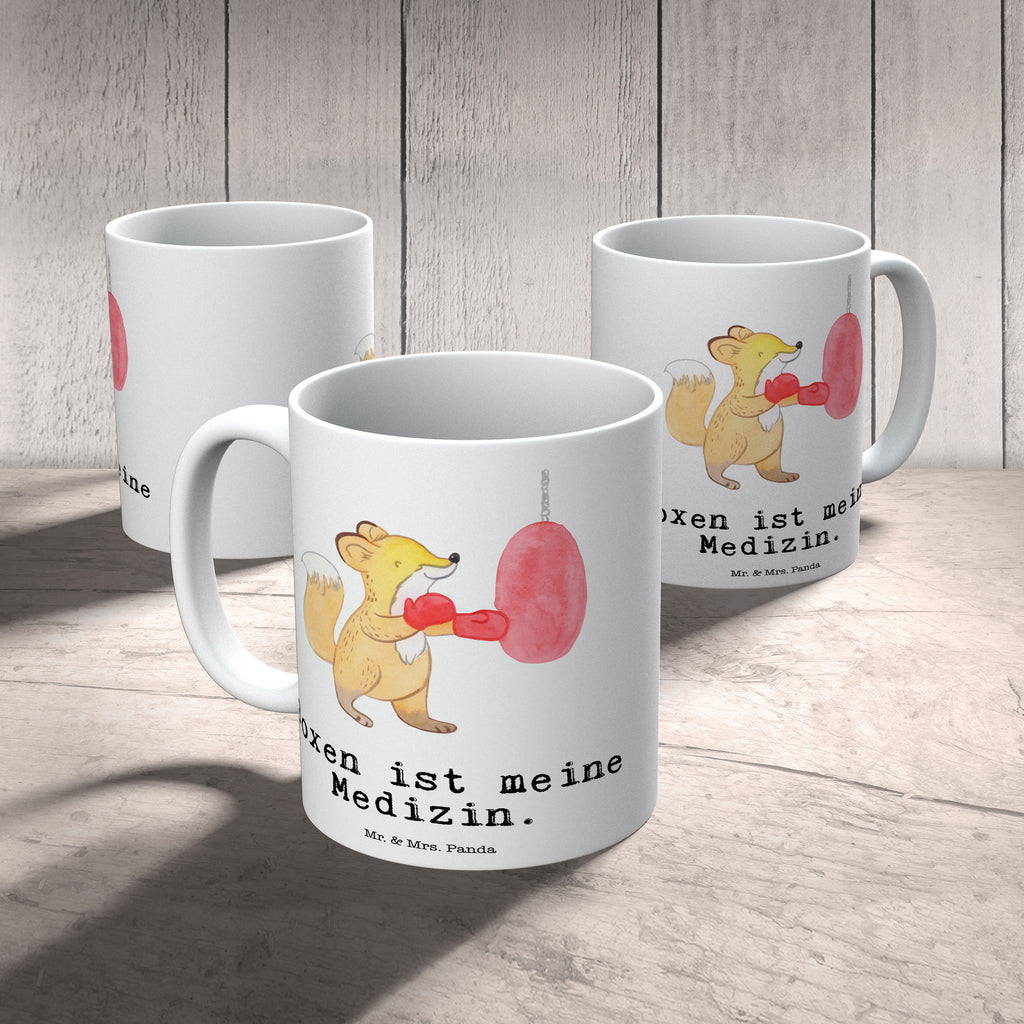 Tasse Fuchs Boxen Medizin Boxen, Boxkampf, Boxtraining, Becher, Kaffeetasse, Kaffeebecher, Tee, Frühstück, Büro  Geschenk, Sport, Sportart, Hobby, Schenken, Danke, Dankeschön, Auszeichnung, Gewinn, Sportler