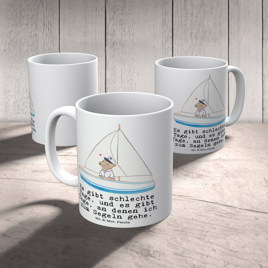 Tasse Bär Segeln Tage segeln, Segeltörn, Segelboot, Segelschule, Yachtclub Becher, Kaffeetasse, Kaffeebecher, Tee, Frühstück, Büro  Geschenk, Sport, Sportart, Hobby, Schenken, Danke, Dankeschön, Auszeichnung, Gewinn, Sportler