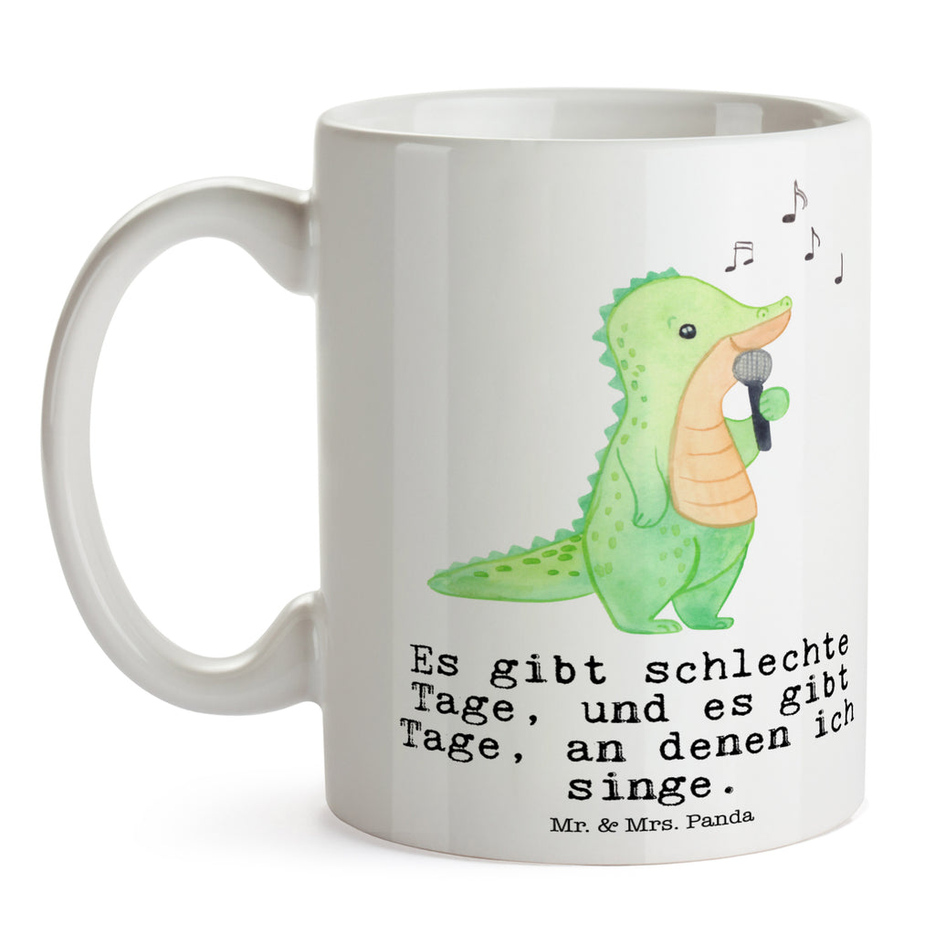 Tasse Krokodil Singen Tage Singen, Band, Live Auftritt, Gesang, Hobbysänger Becher, Kaffeetasse, Kaffeebecher, Tee, Frühstück, Büro  Geschenk, Sport, Sportart, Hobby, Schenken, Danke, Dankeschön, Auszeichnung, Gewinn, Sportler