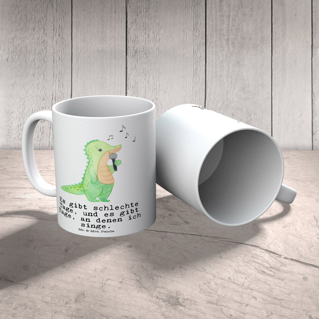 Tasse Krokodil Singen Tage Singen, Band, Live Auftritt, Gesang, Hobbysänger Becher, Kaffeetasse, Kaffeebecher, Tee, Frühstück, Büro  Geschenk, Sport, Sportart, Hobby, Schenken, Danke, Dankeschön, Auszeichnung, Gewinn, Sportler