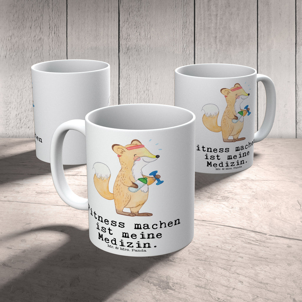 Tasse Fuchs Fitness Medizin Fitness, Sport, Sport treiben, Fitnessstudio, Sportclub, Kraftsport Becher, Kaffeetasse, Kaffeebecher, Tee, Frühstück, Büro  Geschenk, Sport, Sportart, Hobby, Schenken, Danke, Dankeschön, Auszeichnung, Gewinn, Sportler