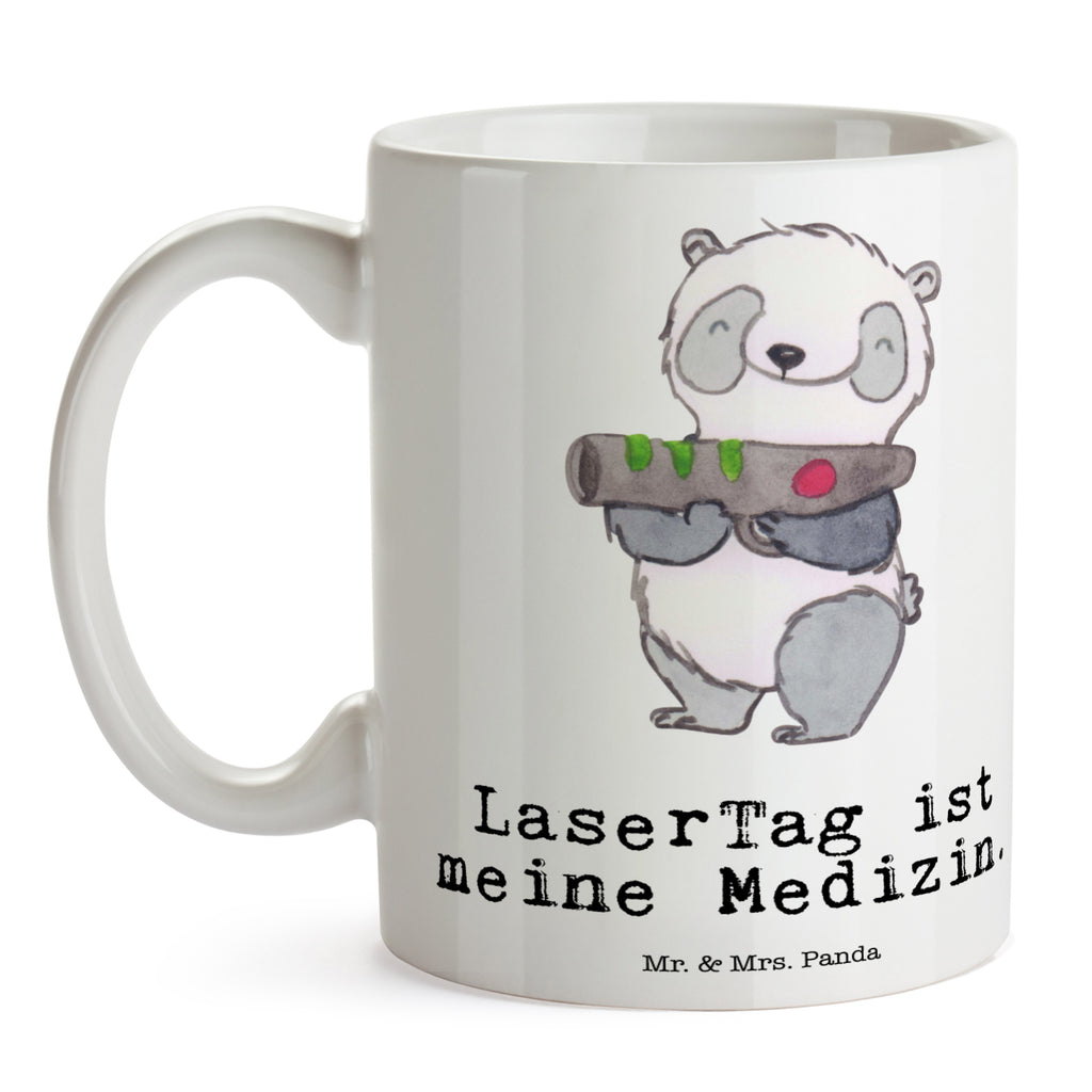 Tasse Panda LaserTag Medizin Lasertag, Lasertag, Lasergame Zentrum Becher, Kaffeetasse, Kaffeebecher, Tee, Frühstück, Büro  Geschenk, Sport, Sportart, Hobby, Schenken, Danke, Dankeschön, Auszeichnung, Gewinn, Sportler