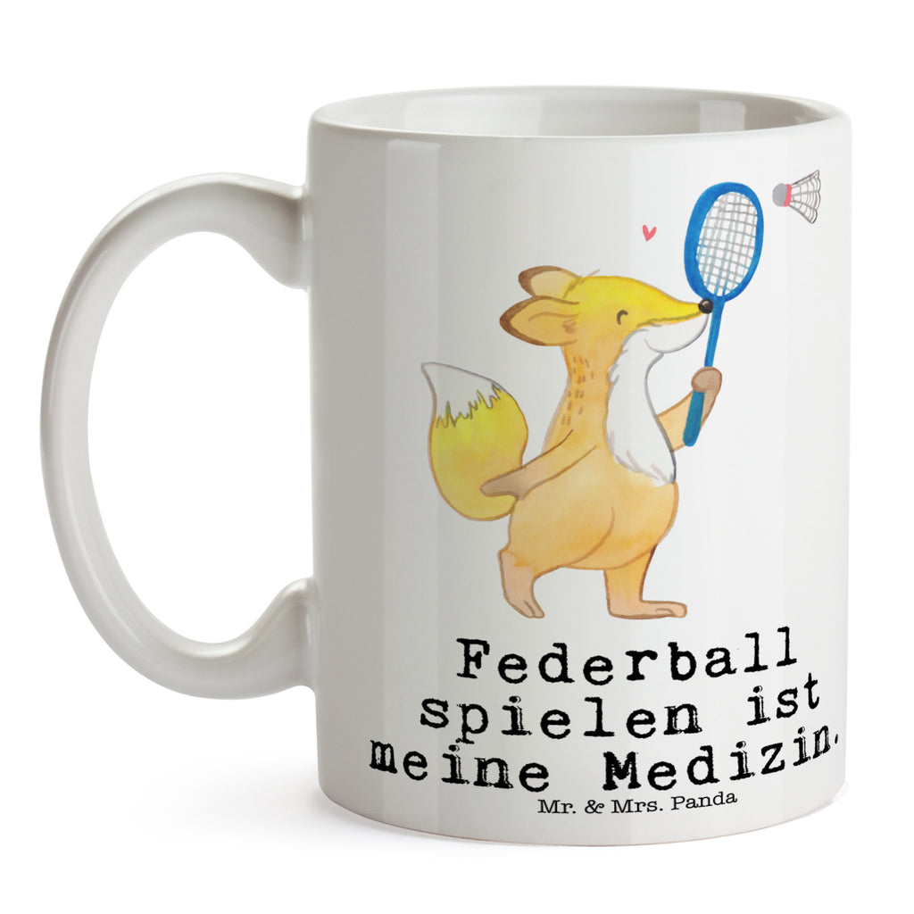 Tasse Fuchs Federball spielen Medizin Federball spielen, Badminton Becher, Kaffeetasse, Kaffeebecher, Tee, Frühstück, Büro  Geschenk, Sport, Sportart, Hobby, Schenken, Danke, Dankeschön, Auszeichnung, Gewinn, Sportler