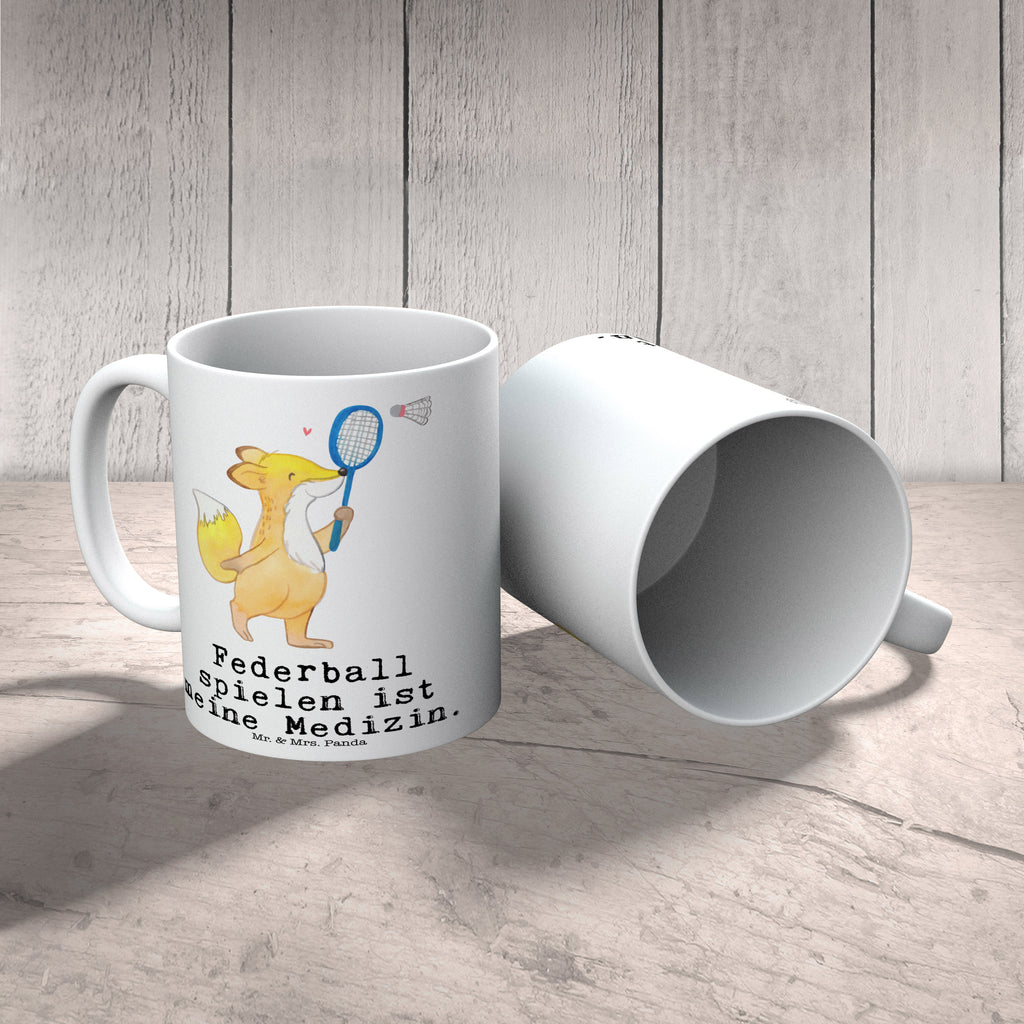 Tasse Fuchs Federball spielen Medizin Federball spielen, Badminton Becher, Kaffeetasse, Kaffeebecher, Tee, Frühstück, Büro  Geschenk, Sport, Sportart, Hobby, Schenken, Danke, Dankeschön, Auszeichnung, Gewinn, Sportler