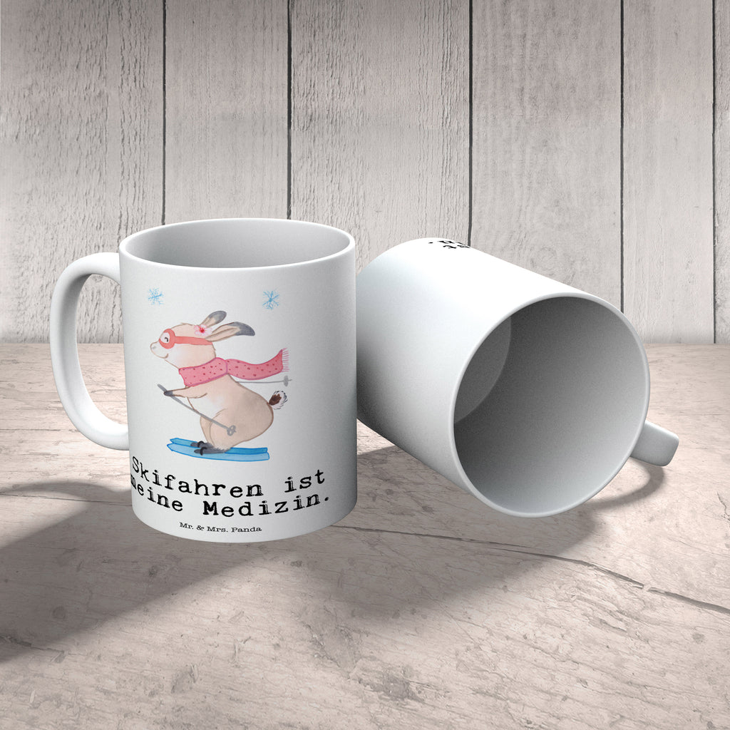 Tasse Bär Skifahren Medizin Ski fahren, Skifahren, Skisport, Skiwettbewerb, Skirennen Becher, Kaffeetasse, Kaffeebecher, Tee, Frühstück, Büro  Geschenk, Sport, Sportart, Hobby, Schenken, Danke, Dankeschön, Auszeichnung, Gewinn, Sportler