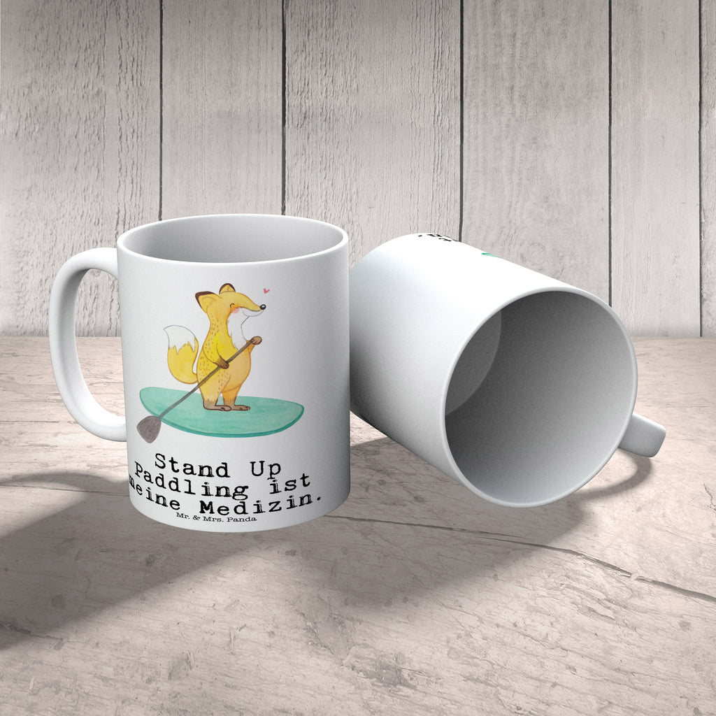 Tasse Fuchs Stand Up Paddling Medizin Stand Up Paddling, Paddle Boarding, SUB, subben, Stand up paddle Becher, Kaffeetasse, Kaffeebecher, Tee, Frühstück, Büro  Geschenk, Sport, Sportart, Hobby, Schenken, Danke, Dankeschön, Auszeichnung, Gewinn, Sportler