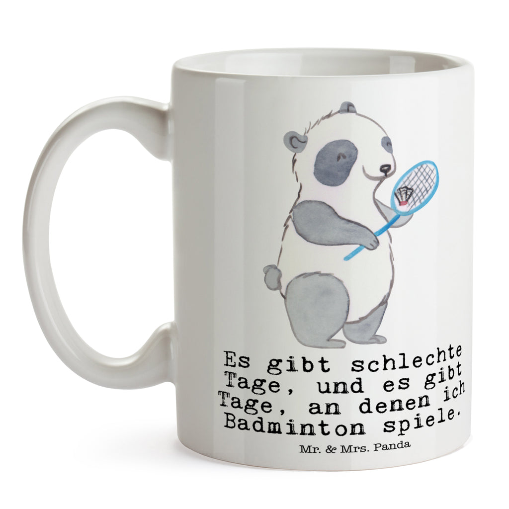 Tasse Panda Badminton  Tage Badminton, Badminton spielen Becher, Kaffeetasse, Kaffeebecher, Tee, Frühstück, Büro  Geschenk, Sport, Sportart, Hobby, Schenken, Danke, Dankeschön, Auszeichnung, Gewinn, Sportler