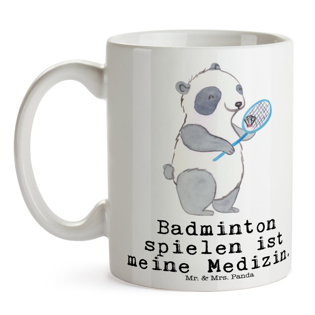 Tasse Panda Badminton  Medizin Badminton, Badminton spielen Becher, Kaffeetasse, Kaffeebecher, Tee, Frühstück, Büro  Geschenk, Sport, Sportart, Hobby, Schenken, Danke, Dankeschön, Auszeichnung, Gewinn, Sportler