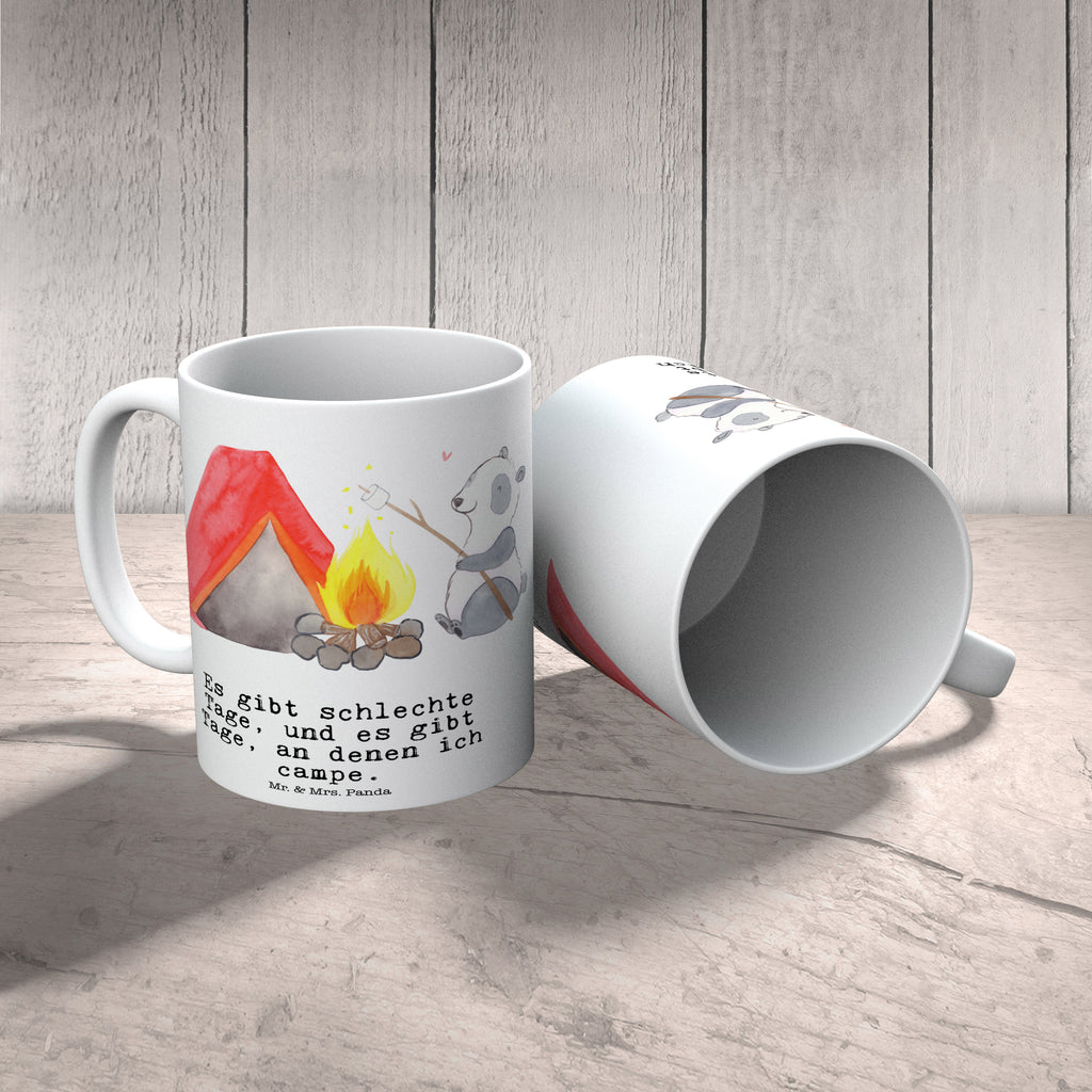 Tasse Panda Campen Tage Campen, Camping, campen gehen, Zelten, Campingplatz Becher, Kaffeetasse, Kaffeebecher, Tee, Frühstück, Büro  Geschenk, Sport, Sportart, Hobby, Schenken, Danke, Dankeschön, Auszeichnung, Gewinn, Sportler