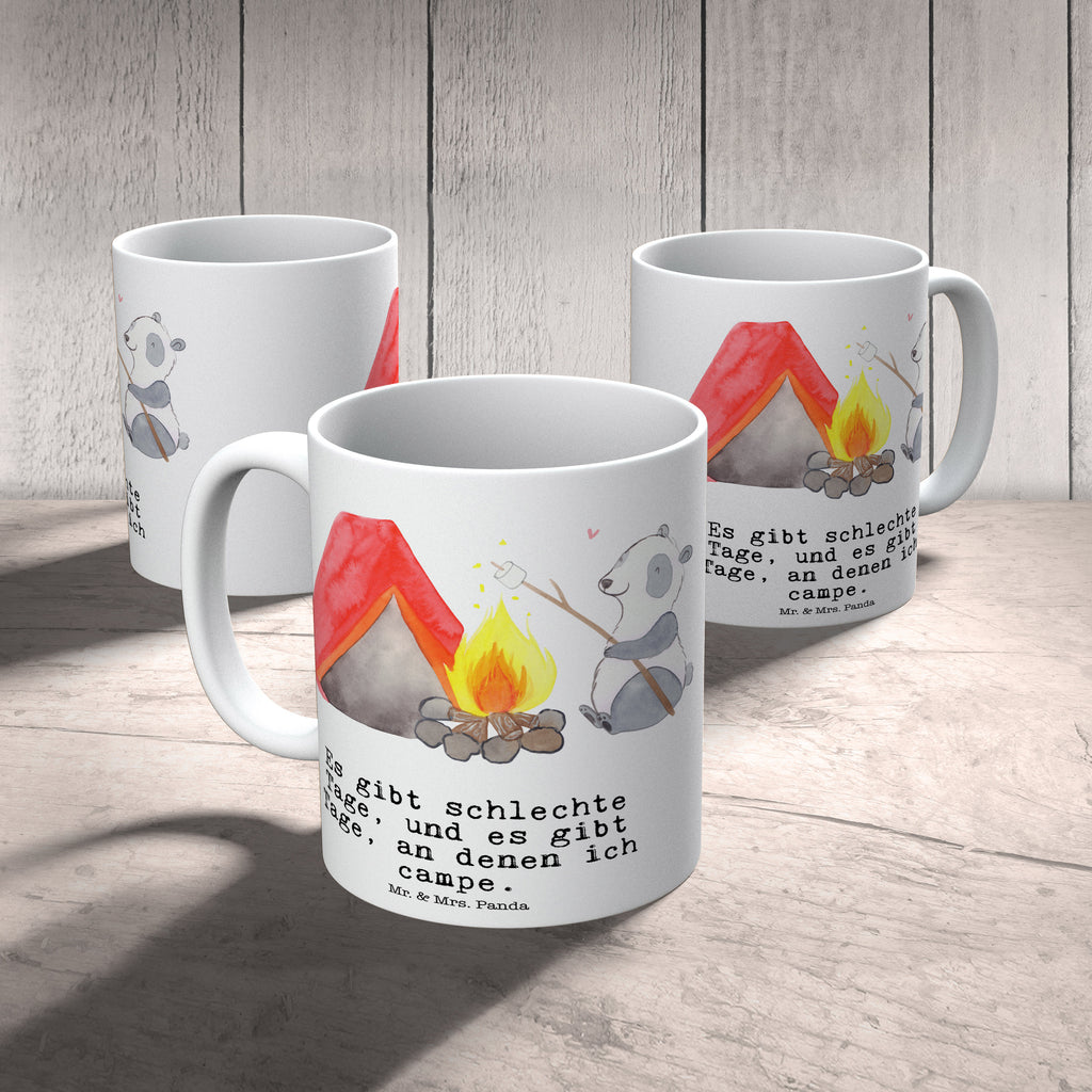 Tasse Panda Campen Tage Campen, Camping, campen gehen, Zelten, Campingplatz Becher, Kaffeetasse, Kaffeebecher, Tee, Frühstück, Büro  Geschenk, Sport, Sportart, Hobby, Schenken, Danke, Dankeschön, Auszeichnung, Gewinn, Sportler