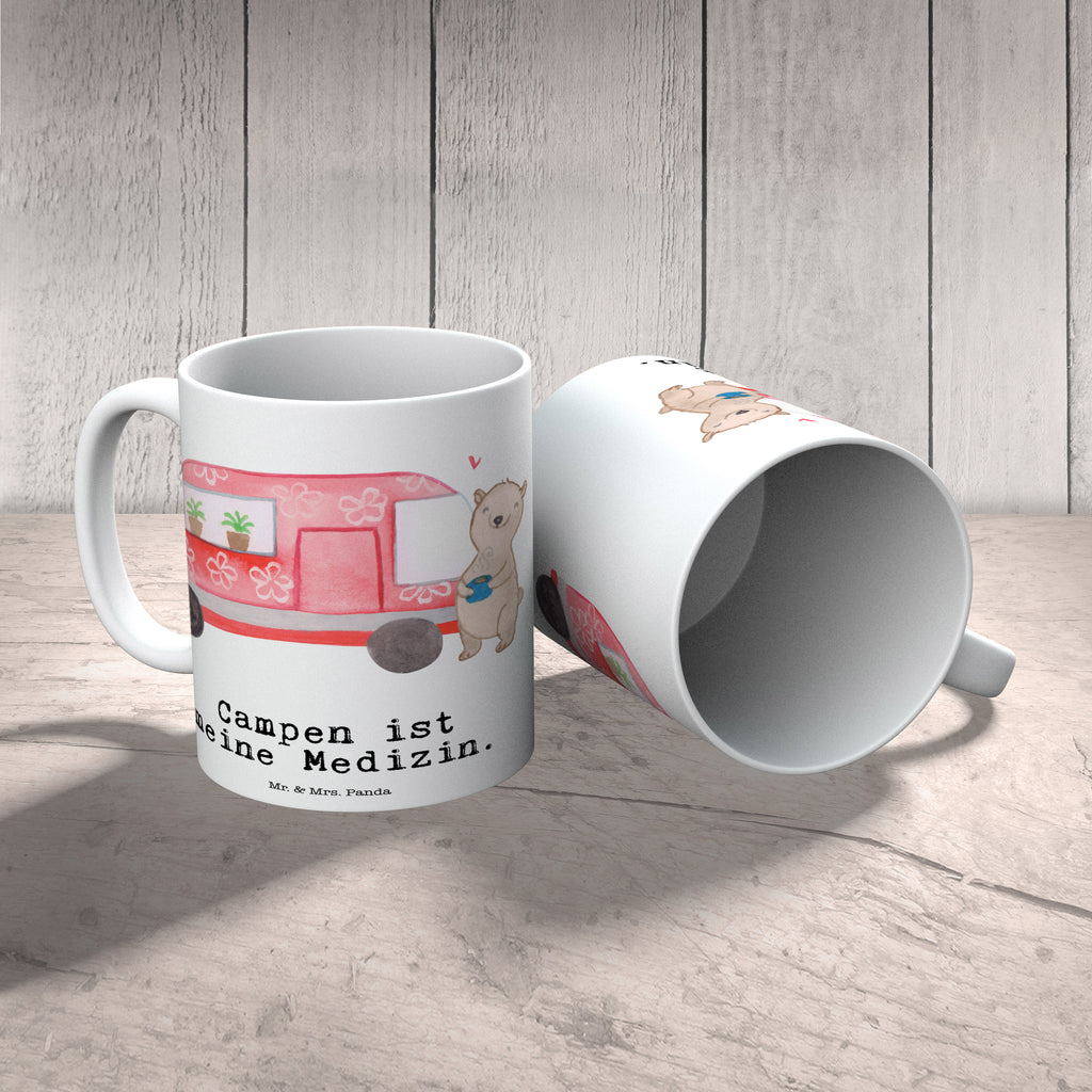 Tasse Bär Camper Medizin Camper, Campen, Zelten, Campingplatz, Wohnmobil, Roadtrip, Urlaub Becher, Kaffeetasse, Kaffeebecher, Tee, Frühstück, Büro  Geschenk, Sport, Sportart, Hobby, Schenken, Danke, Dankeschön, Auszeichnung, Gewinn, Sportler