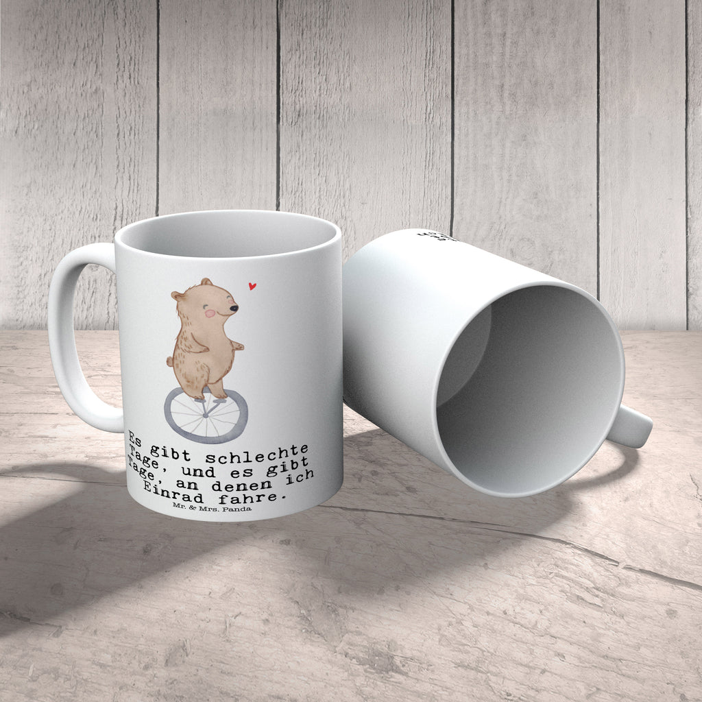 Tasse Bär Einrad fahren Tage Einrad fahren Becher, Kaffeetasse, Kaffeebecher, Tee, Frühstück, Büro  Geschenk, Sport, Sportart, Hobby, Schenken, Danke, Dankeschön, Auszeichnung, Gewinn, Sportler