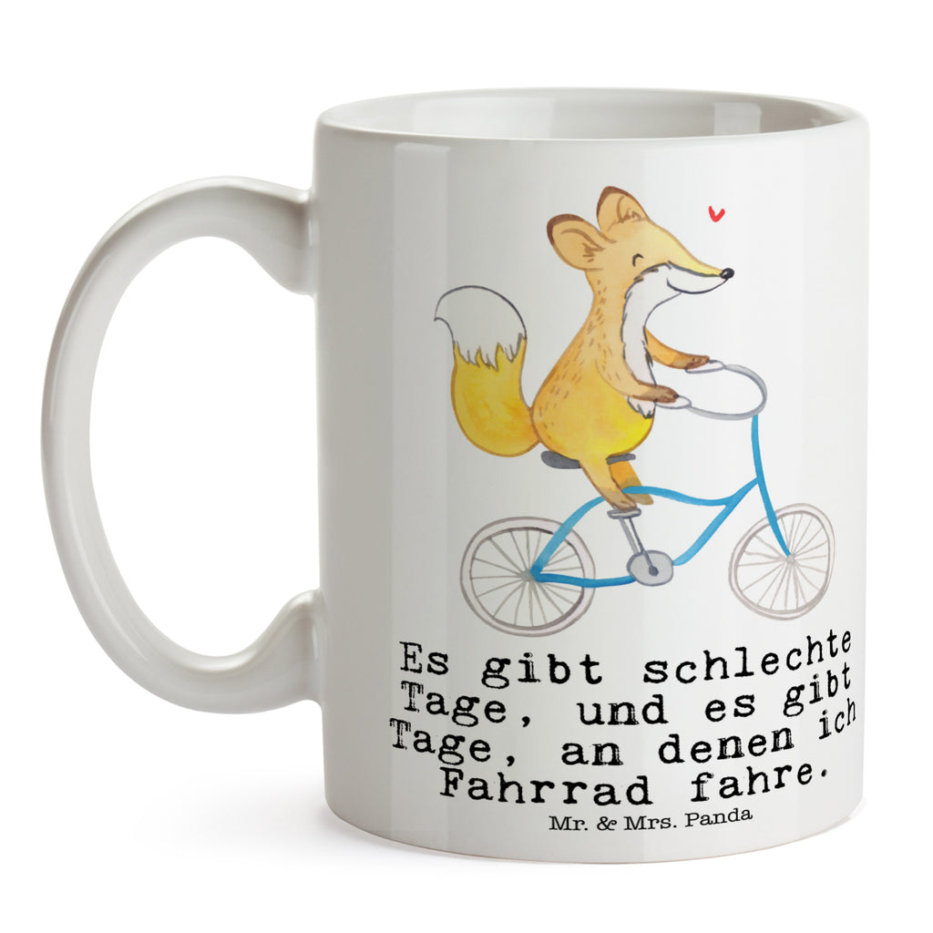 Tasse Fuchs Fahrrad fahren Tage Fahrrad fahren, Radeln, Trekking, Mountainbiking, Radsport Becher, Kaffeetasse, Kaffeebecher, Tee, Frühstück, Büro  Geschenk, Sport, Sportart, Hobby, Schenken, Danke, Dankeschön, Auszeichnung, Gewinn, Sportler