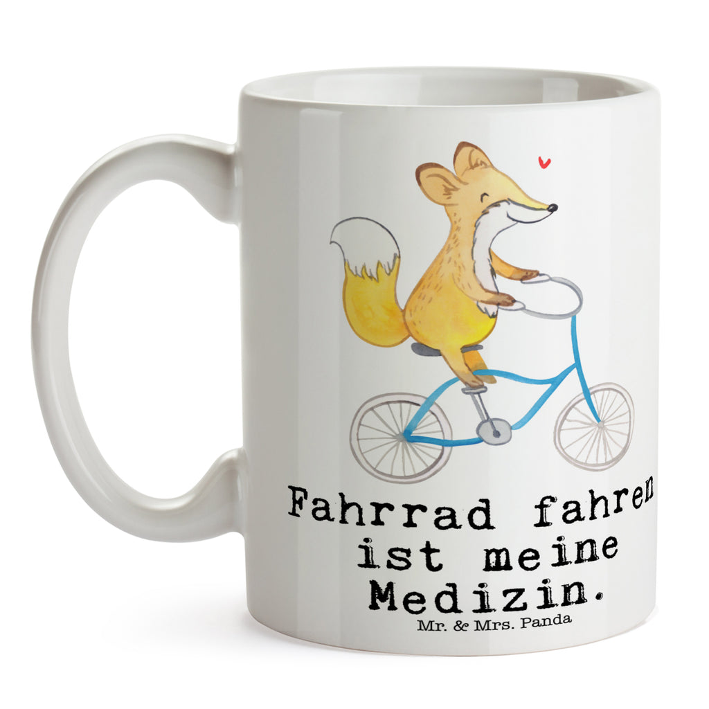 Tasse Fuchs Fahrrad fahren Medizin Fahrrad fahren, Radeln, Trekking, Mountainbiking, Radsport Becher, Kaffeetasse, Kaffeebecher, Tee, Frühstück, Büro  Geschenk, Sport, Sportart, Hobby, Schenken, Danke, Dankeschön, Auszeichnung, Gewinn, Sportler
