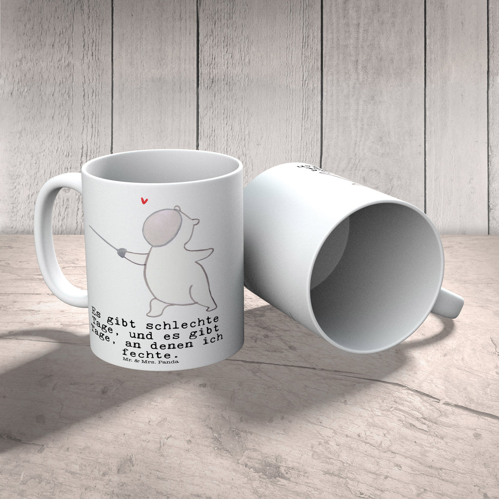 Tasse Panda Fechten Tage Fechten, Fechter Bund, Fecht Verein, Fecht Club Becher, Kaffeetasse, Kaffeebecher, Tee, Frühstück, Büro  Geschenk, Sport, Sportart, Hobby, Schenken, Danke, Dankeschön, Auszeichnung, Gewinn, Sportler
