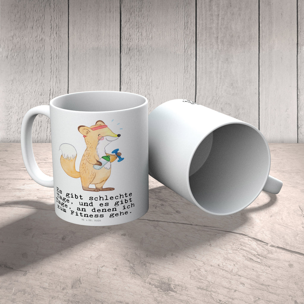 Tasse Fuchs Fitness Tage Fitness, Sport, Sport treiben, Fitnessstudio, Sportclub, Kraftsport Becher, Kaffeetasse, Kaffeebecher, Tee, Frühstück, Büro  Geschenk, Sport, Sportart, Hobby, Schenken, Danke, Dankeschön, Auszeichnung, Gewinn, Sportler