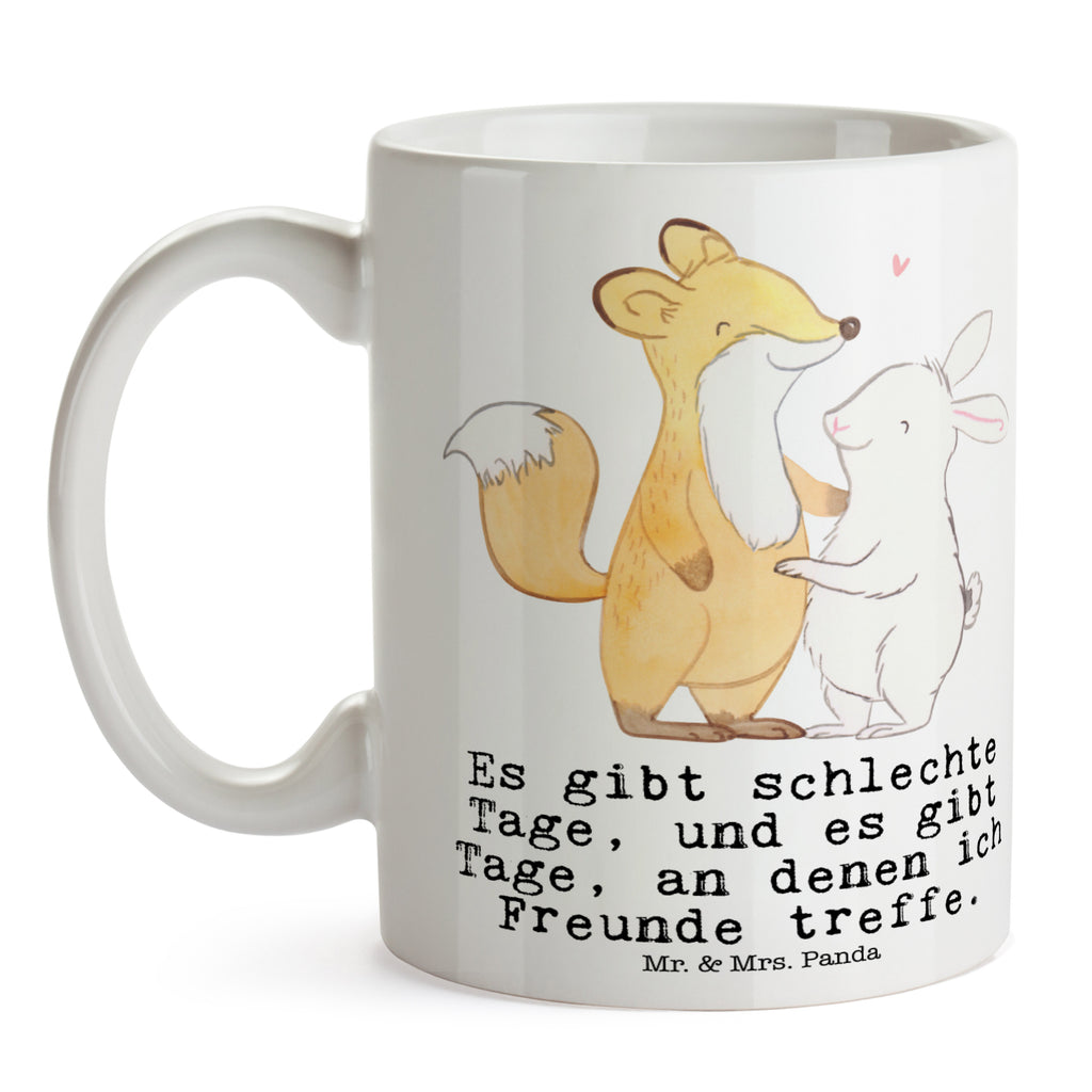 Tasse Fuchs Hase Freunde treffen Tage Freunde treffen Becher, Kaffeetasse, Kaffeebecher, Tee, Frühstück, Büro  Geschenk, Sport, Sportart, Hobby, Schenken, Danke, Dankeschön, Auszeichnung, Gewinn, Sportler