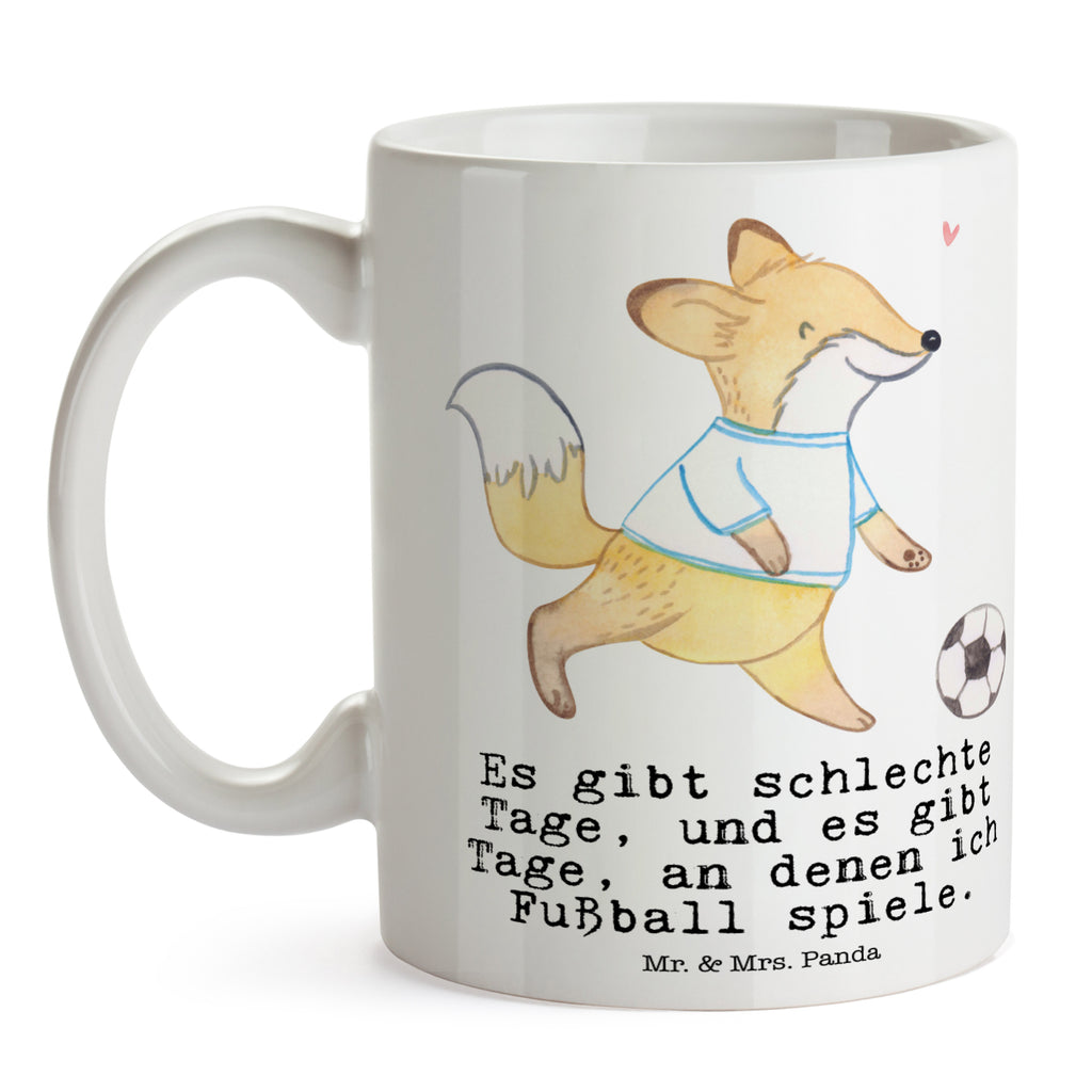 Tasse Fuchs Fußball spielen Tage Fußball spielen, Fußballtraining, Fußballverein, Fußballmannschaft, Fußball Turnier, Punktspiele, Fußball Becher, Kaffeetasse, Kaffeebecher, Tee, Frühstück, Büro  Geschenk, Sport, Sportart, Hobby, Schenken, Danke, Dankeschön, Auszeichnung, Gewinn, Sportler