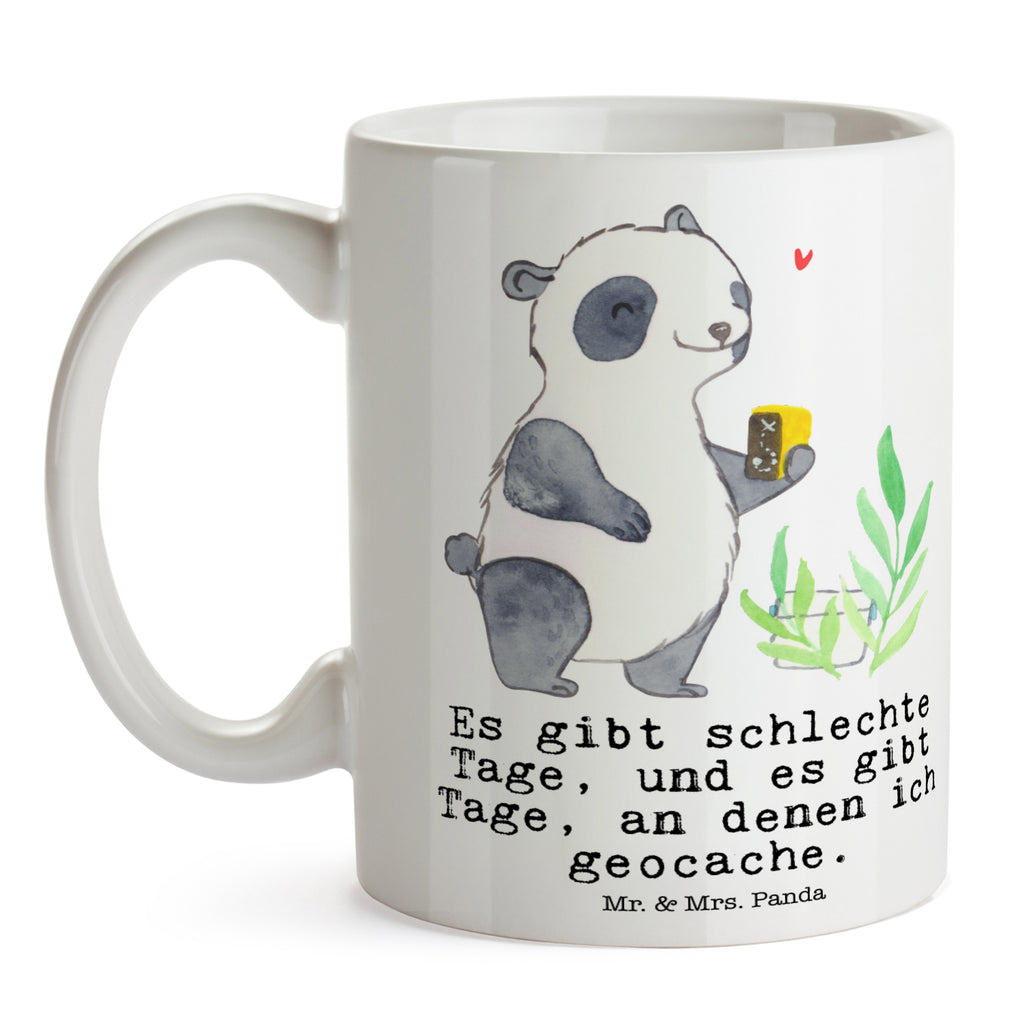 Tasse Panda Geocaching Tage Geocaching, Schatzsuchen, GPS Schnitzeljagd, Opencaching Becher, Kaffeetasse, Kaffeebecher, Tee, Frühstück, Büro  Geschenk, Sport, Sportart, Hobby, Schenken, Danke, Dankeschön, Auszeichnung, Gewinn, Sportler