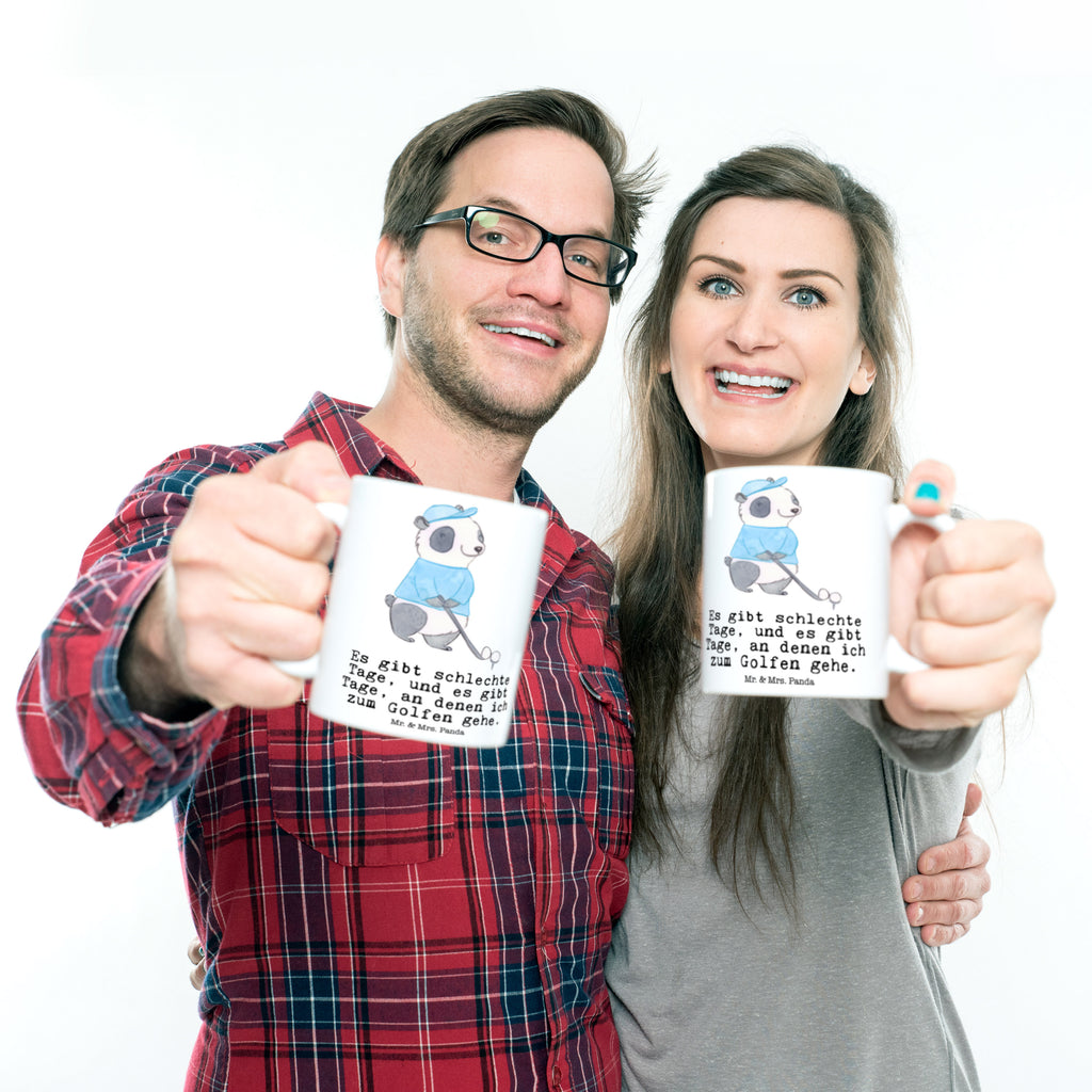 Tasse Panda Golfen Tage Golfen, Golf spielen, Golfplatz, Golfturnier, Golf Verein Becher, Kaffeetasse, Kaffeebecher, Tee, Frühstück, Büro  Geschenk, Sport, Sportart, Hobby, Schenken, Danke, Dankeschön, Auszeichnung, Gewinn, Sportler