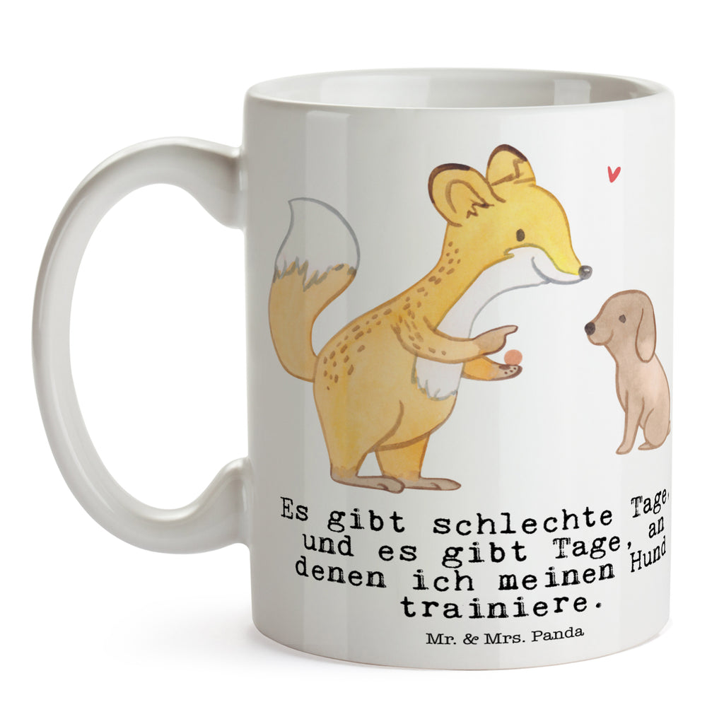 Tasse Fuchs Hundetraining Tage Hundetraining, Hundeerziehung, Hundeschule, Welpenschule, Hundeprüfung Becher, Kaffeetasse, Kaffeebecher, Tee, Frühstück, Büro  Geschenk, Sport, Sportart, Hobby, Schenken, Danke, Dankeschön, Auszeichnung, Gewinn, Sportler