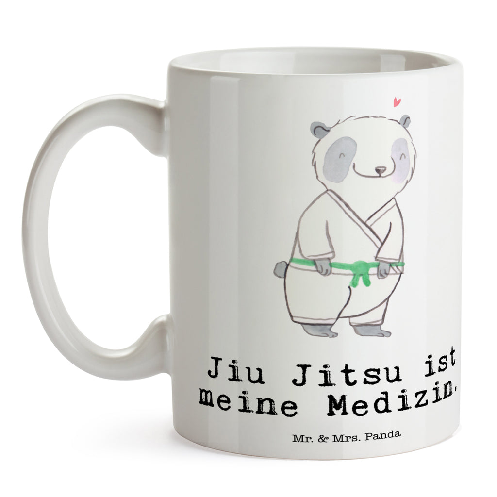 Tasse Panda Jiu Jitsu Medizin Jiu Jitsu, japanische Kampfkunst, Selbstverteidigung Becher, Kaffeetasse, Kaffeebecher, Tee, Frühstück, Büro  Geschenk, Sport, Sportart, Hobby, Schenken, Danke, Dankeschön, Auszeichnung, Gewinn, Sportler
