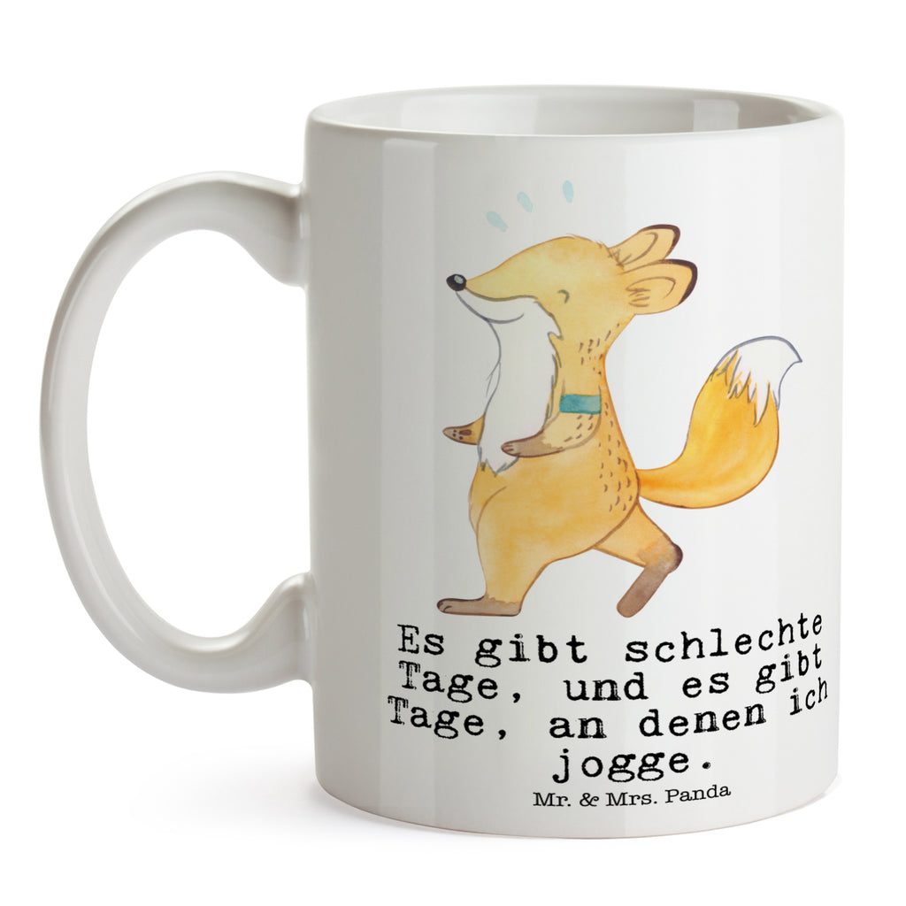 Tasse Fuchs Joggen Tage Joggen, Dauerlauf, Laufsport, Laufen Becher, Kaffeetasse, Kaffeebecher, Tee, Frühstück, Büro  Geschenk, Sport, Sportart, Hobby, Schenken, Danke, Dankeschön, Auszeichnung, Gewinn, Sportler