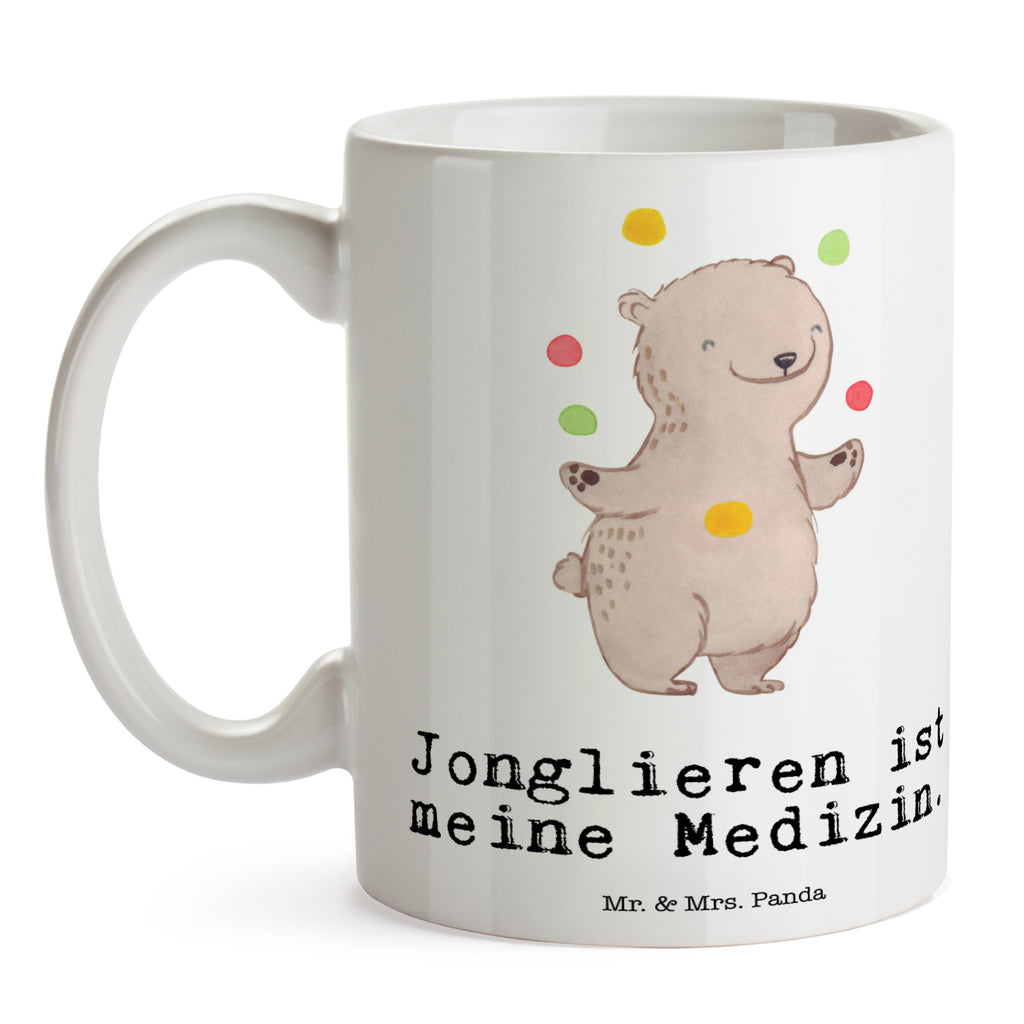 Tasse Bär Jonglieren Medizin Jonglieren, Jongleur, Zirkus, Artistik Becher, Kaffeetasse, Kaffeebecher, Tee, Frühstück, Büro  Geschenk, Sport, Sportart, Hobby, Schenken, Danke, Dankeschön, Auszeichnung, Gewinn, Sportler