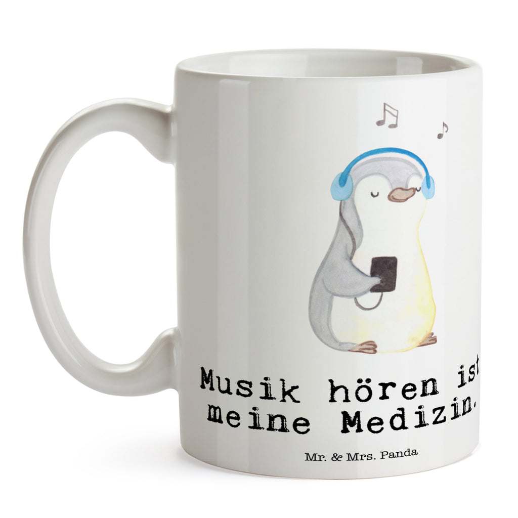 Tasse Pinguin Musik hören Medizin Musik hören, Lieblingssong Becher, Kaffeetasse, Kaffeebecher, Tee, Frühstück, Büro  Geschenk, Sport, Sportart, Hobby, Schenken, Danke, Dankeschön, Auszeichnung, Gewinn, Sportler