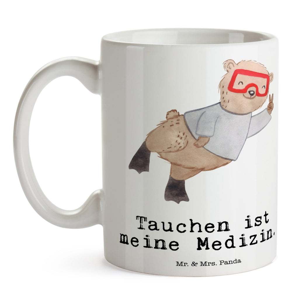 Tasse Bär Tauchen Medizin Tauchen, schnorcheln, Tauchgang, Tauchschule, Diving, Dive, Unterwasserabenteuer, Tauchsport, Tiefseetauchen, Tauchausflug, Tauchsafari Becher, Kaffeetasse, Kaffeebecher, Tee, Frühstück, Büro  Geschenk, Sport, Sportart, Hobby, Schenken, Danke, Dankeschön, Auszeichnung, Gewinn, Sportler
