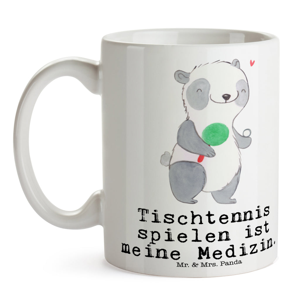 Tasse Panda Tischtennis Medizin Tischtennis, Tischtennis Bund, Tischtennis Verein, Ballsport Becher, Kaffeetasse, Kaffeebecher, Tee, Frühstück, Büro  Geschenk, Sport, Sportart, Hobby, Schenken, Danke, Dankeschön, Auszeichnung, Gewinn, Sportler