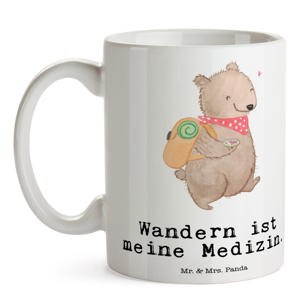 Tasse Bär Wandern Medizin Wandern, Bergsteigen, Wintertouren, Outdoor Sport, Freizeitsport, Spazieren, Natur entdecken Becher, Kaffeetasse, Kaffeebecher, Tee, Frühstück, Büro  Geschenk, Sport, Sportart, Hobby, Schenken, Danke, Dankeschön, Auszeichnung, Gewinn, Sportler