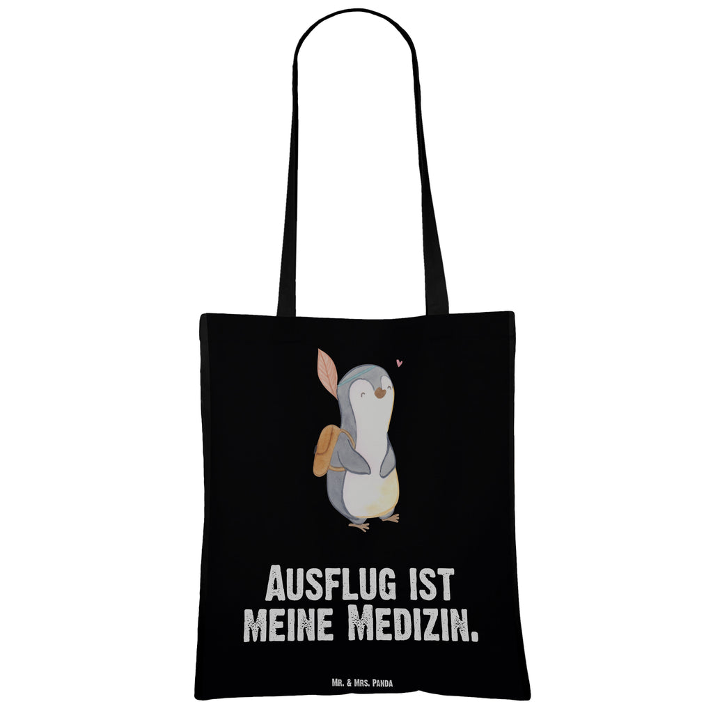 Tragetasche Pinguin Ausflug Medizin Beuteltasche, Beutel, Einkaufstasche, Jutebeutel, Stoffbeutel, Geschenk, Sport, Sportart, Hobby, Schenken, Danke, Dankeschön, Auszeichnung, Gewinn, Sportler, Ausflüge machen, reisen, Ausflug, Ausflugsziele