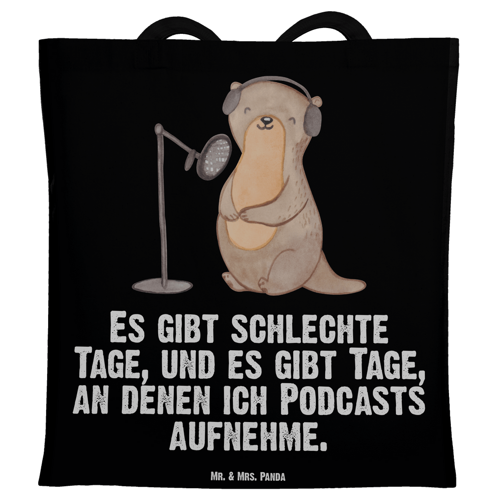 Tragetasche Otter Podcast aufnehmen Tage Beuteltasche, Beutel, Einkaufstasche, Jutebeutel, Stoffbeutel, Geschenk, Sport, Sportart, Hobby, Schenken, Danke, Dankeschön, Auszeichnung, Gewinn, Sportler, Podcast aufnehmen, Podcast produzieren, Podcasterin, Podcaster