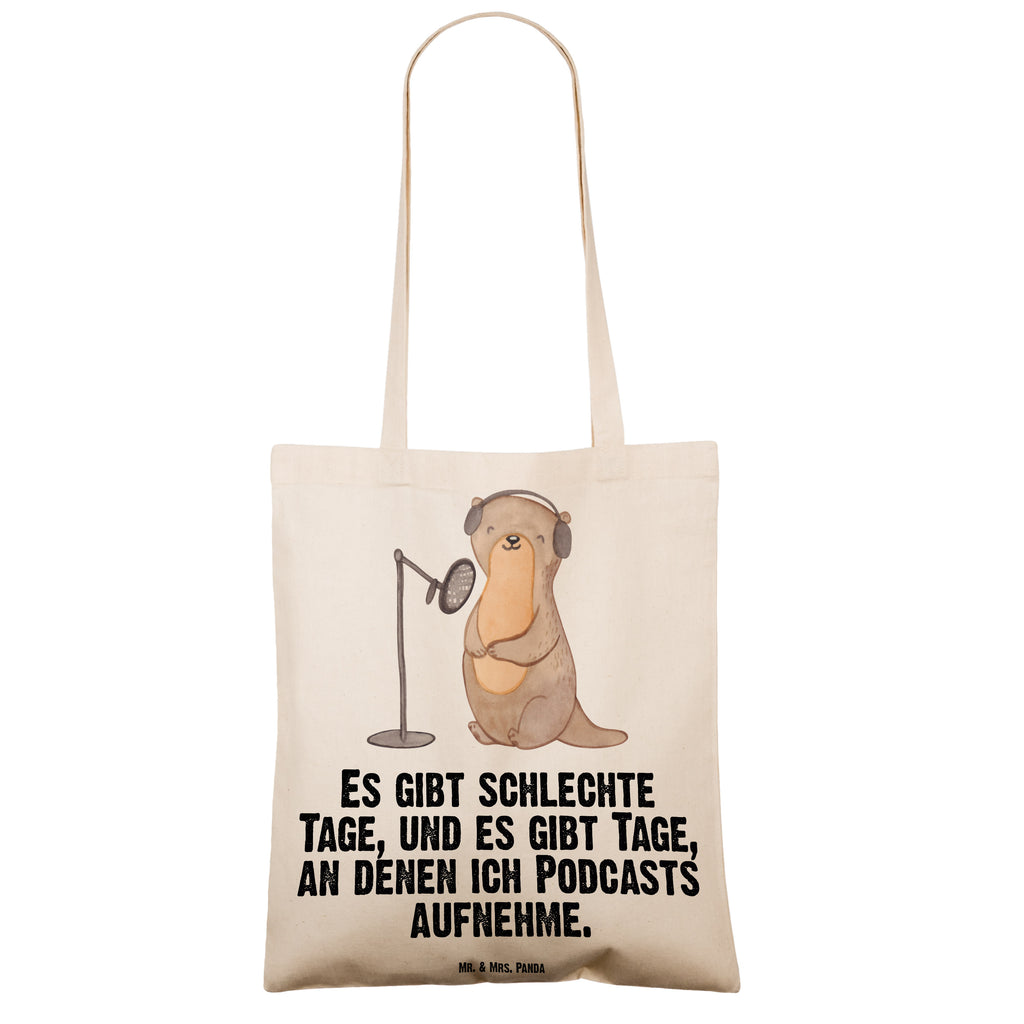 Tragetasche Otter Podcast aufnehmen Tage Beuteltasche, Beutel, Einkaufstasche, Jutebeutel, Stoffbeutel, Geschenk, Sport, Sportart, Hobby, Schenken, Danke, Dankeschön, Auszeichnung, Gewinn, Sportler, Podcast aufnehmen, Podcast produzieren, Podcasterin, Podcaster