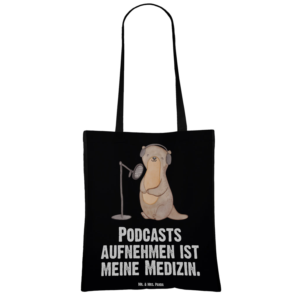 Tragetasche Otter Podcast aufnehmen Medizin Beuteltasche, Beutel, Einkaufstasche, Jutebeutel, Stoffbeutel, Geschenk, Sport, Sportart, Hobby, Schenken, Danke, Dankeschön, Auszeichnung, Gewinn, Sportler, Podcast aufnehmen, Podcast produzieren, Podcasterin, Podcaster