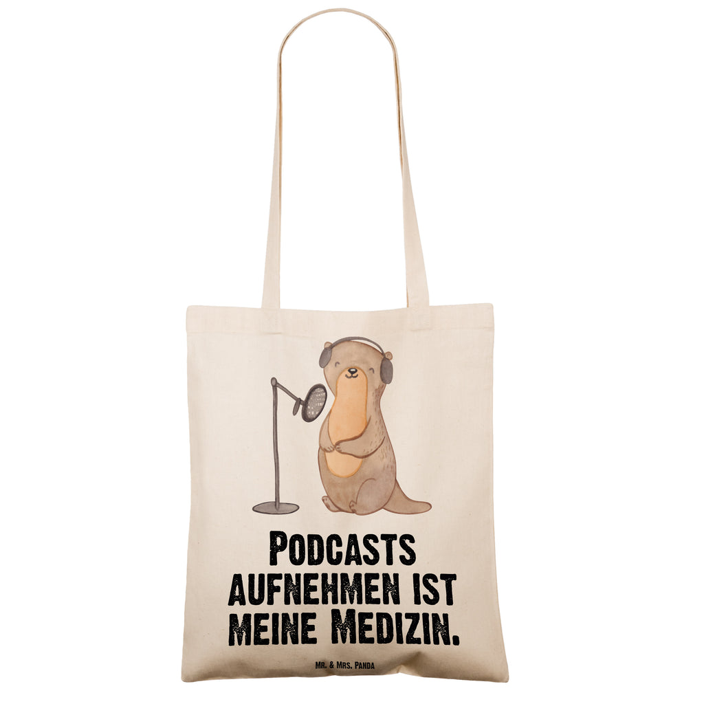Tragetasche Otter Podcast aufnehmen Medizin Beuteltasche, Beutel, Einkaufstasche, Jutebeutel, Stoffbeutel, Geschenk, Sport, Sportart, Hobby, Schenken, Danke, Dankeschön, Auszeichnung, Gewinn, Sportler, Podcast aufnehmen, Podcast produzieren, Podcasterin, Podcaster