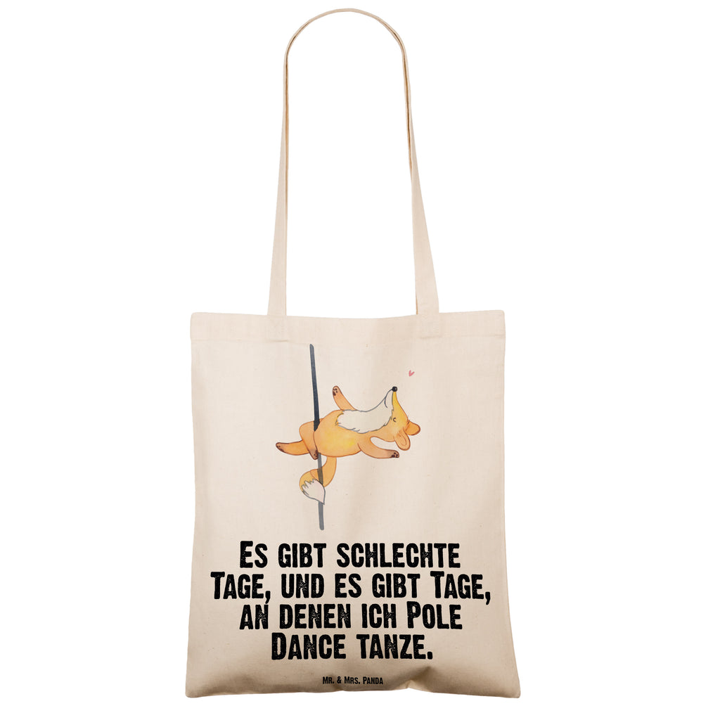 Tragetasche Fuchs Poledance Tage Beuteltasche, Beutel, Einkaufstasche, Jutebeutel, Stoffbeutel, Geschenk, Sport, Sportart, Hobby, Schenken, Danke, Dankeschön, Auszeichnung, Gewinn, Sportler, Pole Dance, Tanzen, Tanz