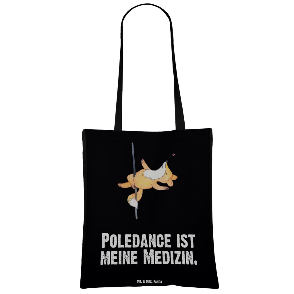 Tragetasche Fuchs Poledance Medizin Beuteltasche, Beutel, Einkaufstasche, Jutebeutel, Stoffbeutel, Geschenk, Sport, Sportart, Hobby, Schenken, Danke, Dankeschön, Auszeichnung, Gewinn, Sportler, Pole Dance, Tanzen, Tanz